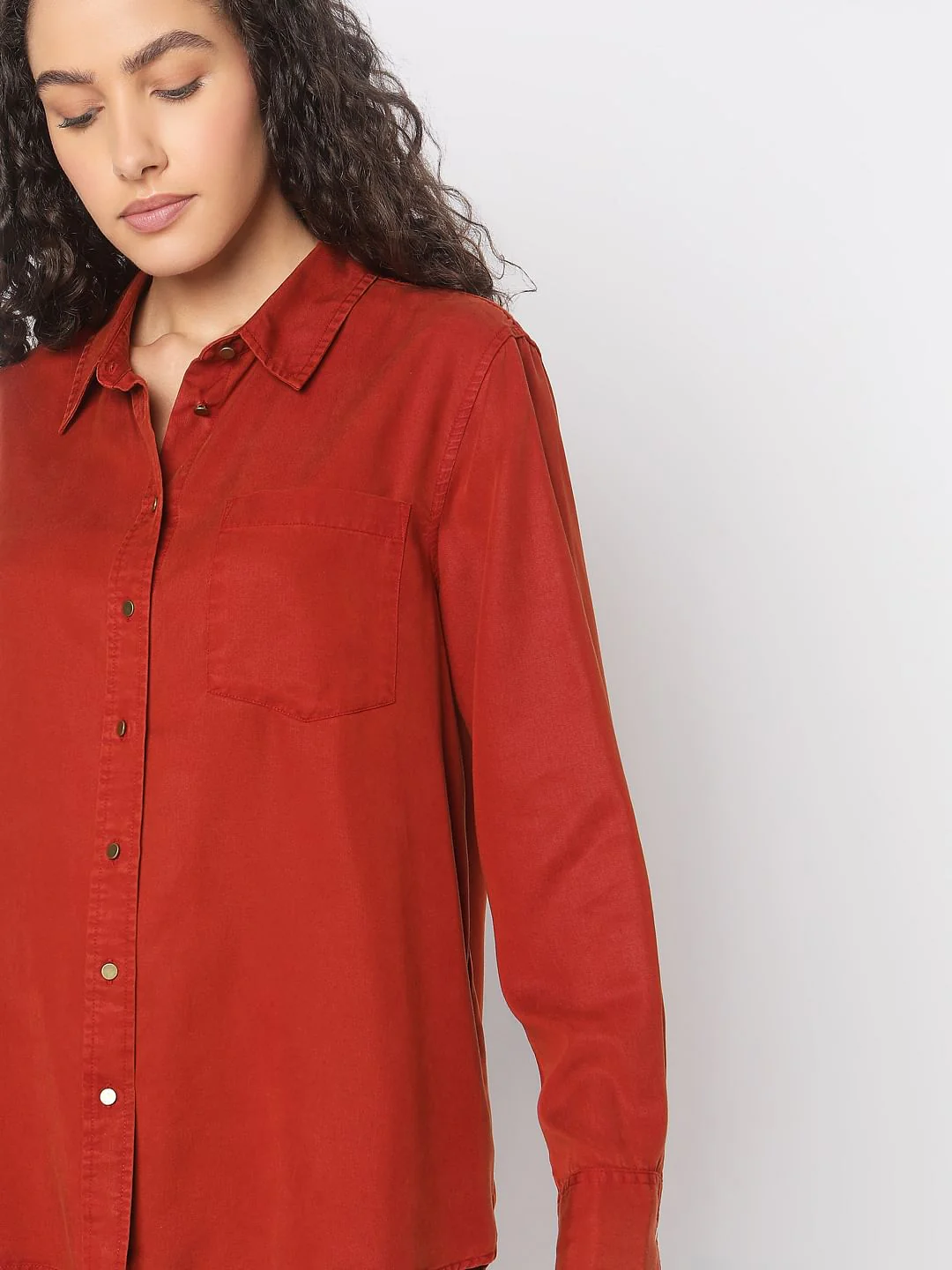 Orange Regular Shirt - Image 6
