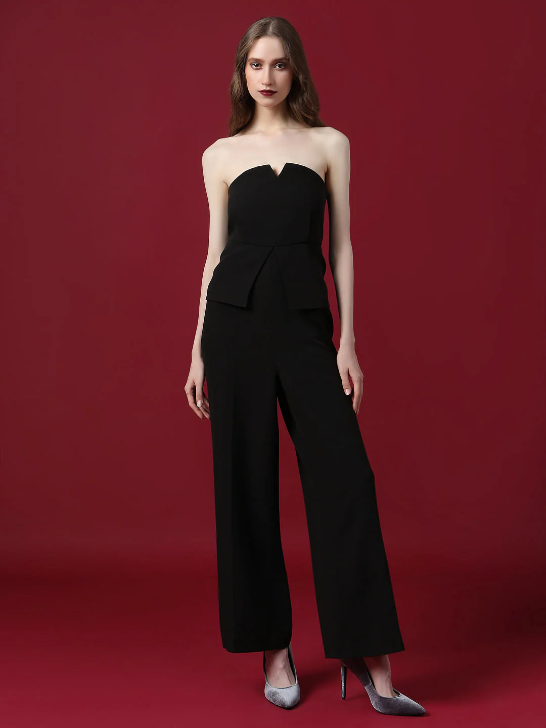 Marquee Black Off-Shoulder Jumpsuit - Image 2