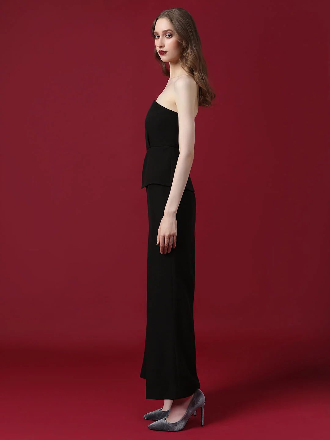 Marquee Black Off-Shoulder Jumpsuit - Image 3