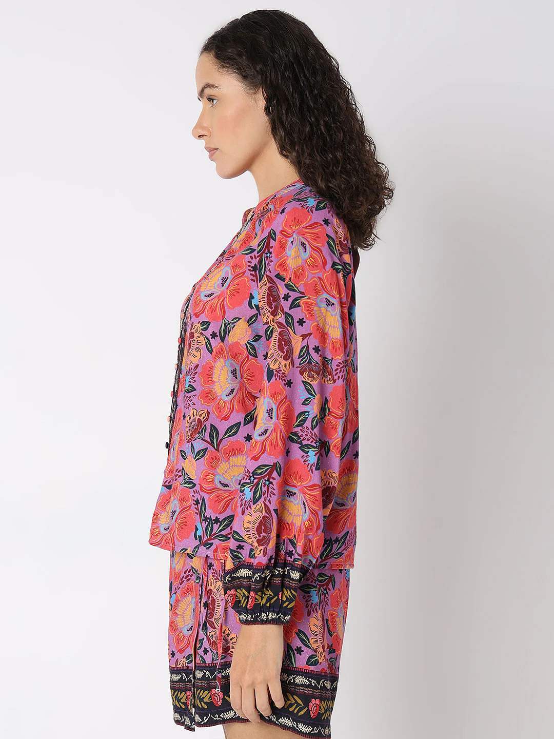 Multi-Colour Printed Co-Ord Set Shirt - Image 3