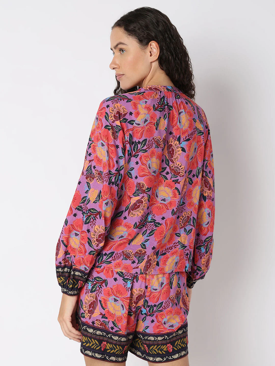 Multi-Colour Printed Co-Ord Set Shirt - Image 4