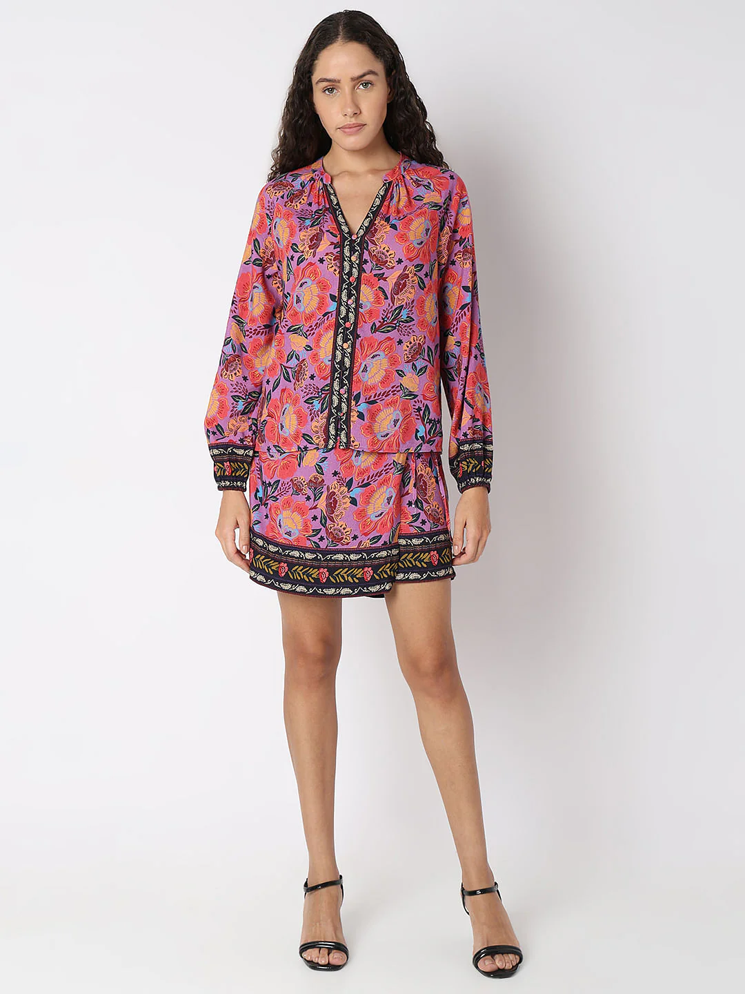 Multi-Colour Printed Co-Ord Set Shirt - Image 5