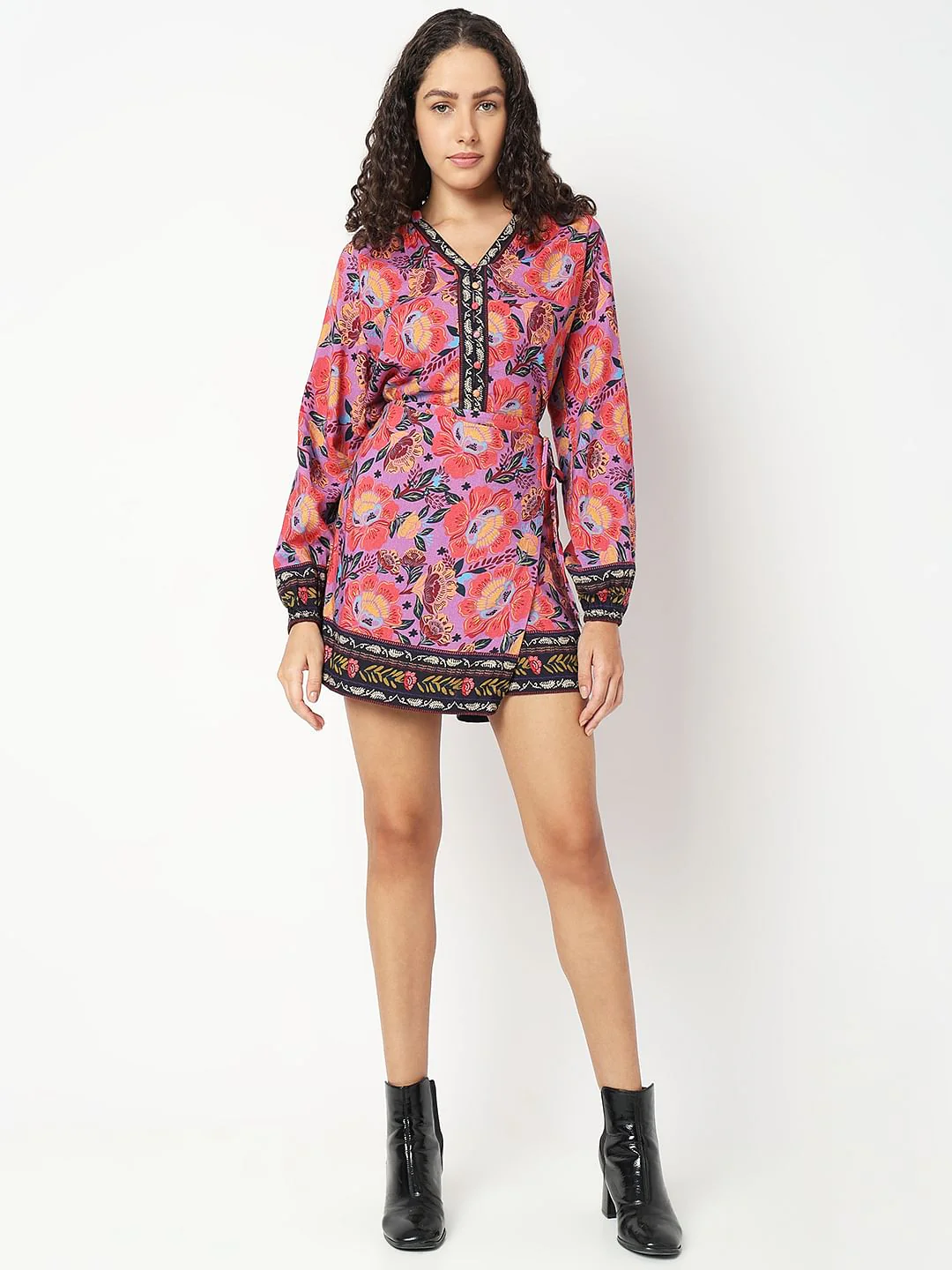 Multi-Colour Printed Co-Ord Set Shorts - Image 5