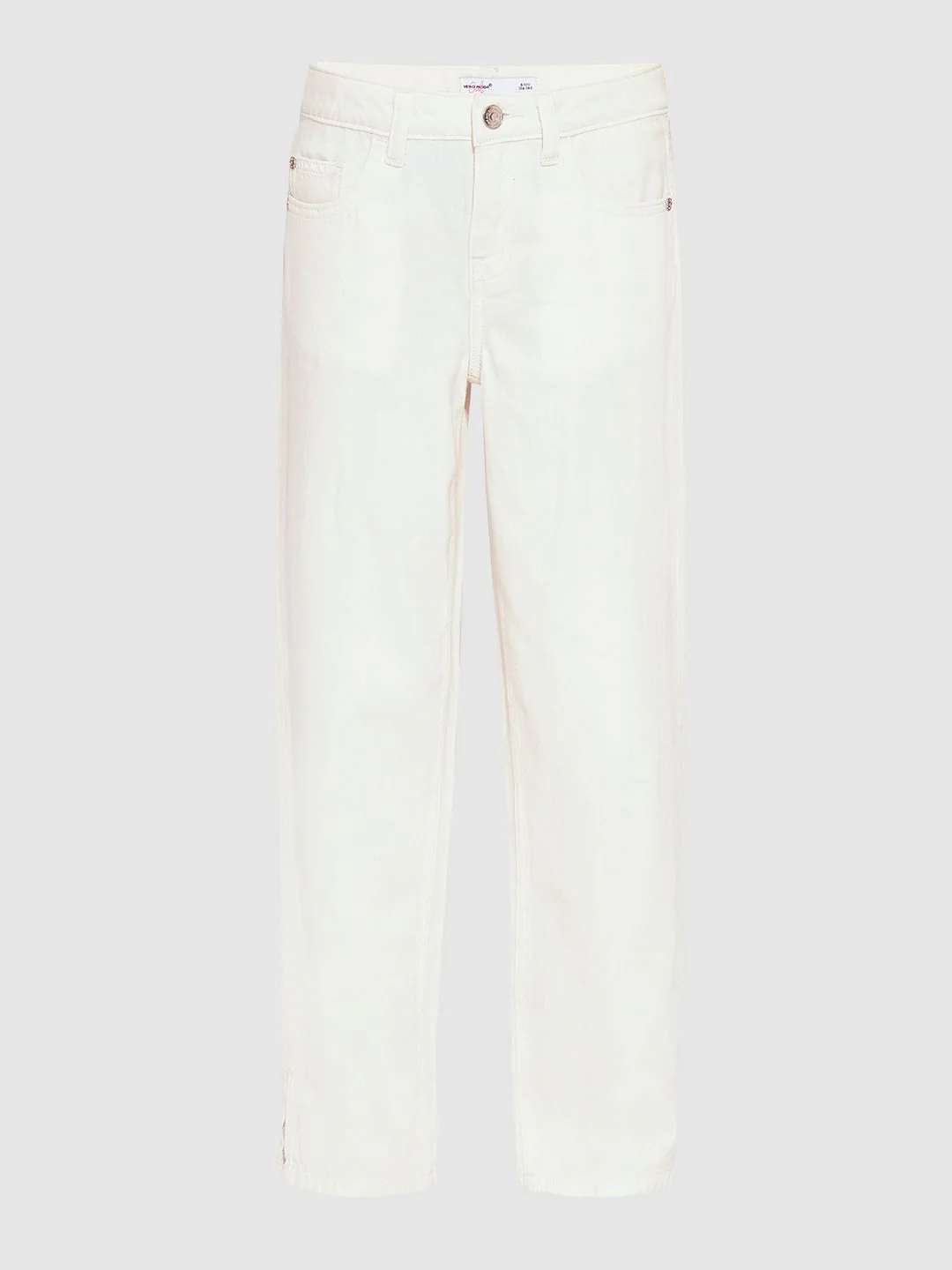 Girls White Wide Leg Jeans - Image 5
