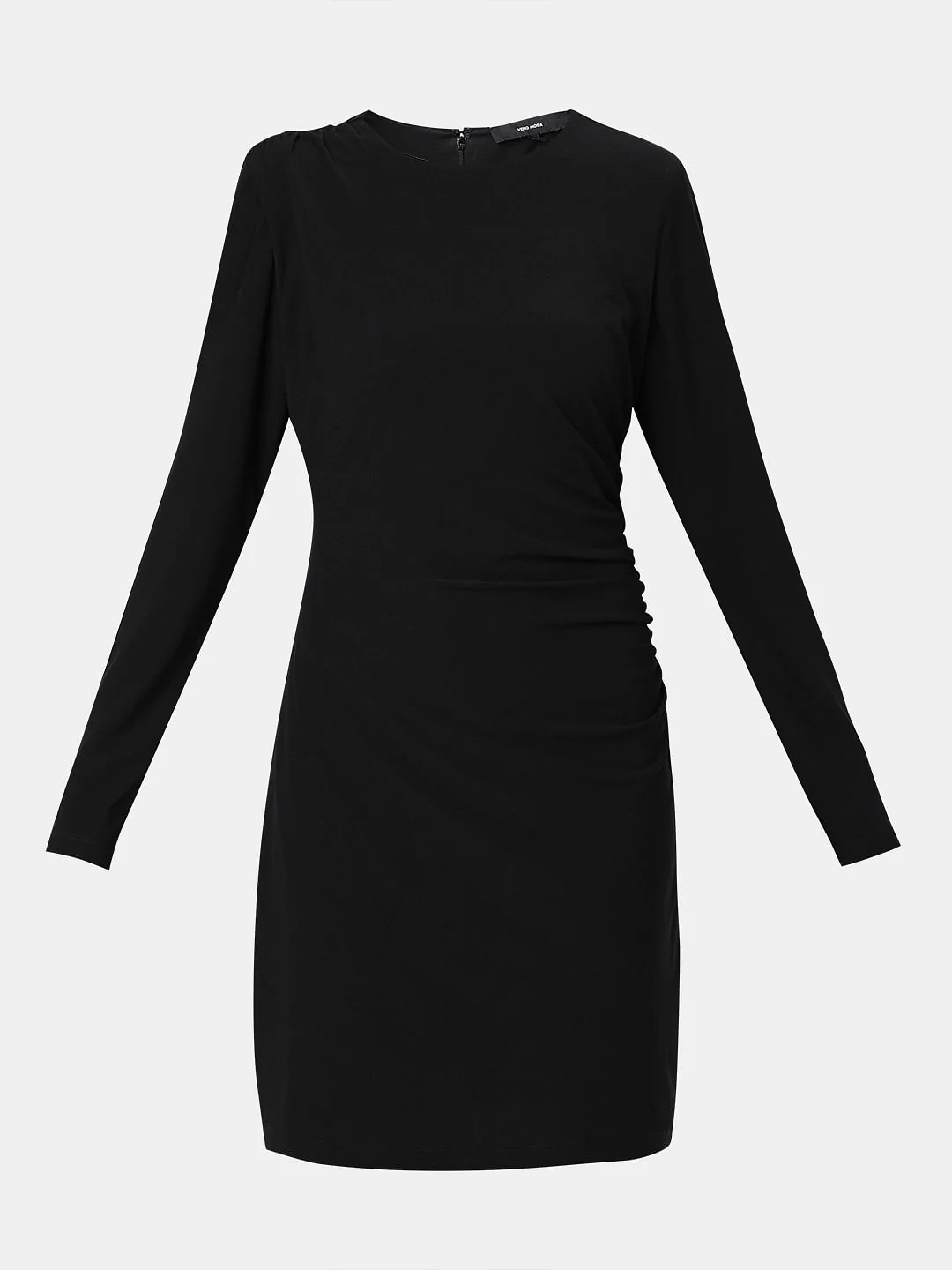 Black Full Sleeves Mini Dress - Image 7