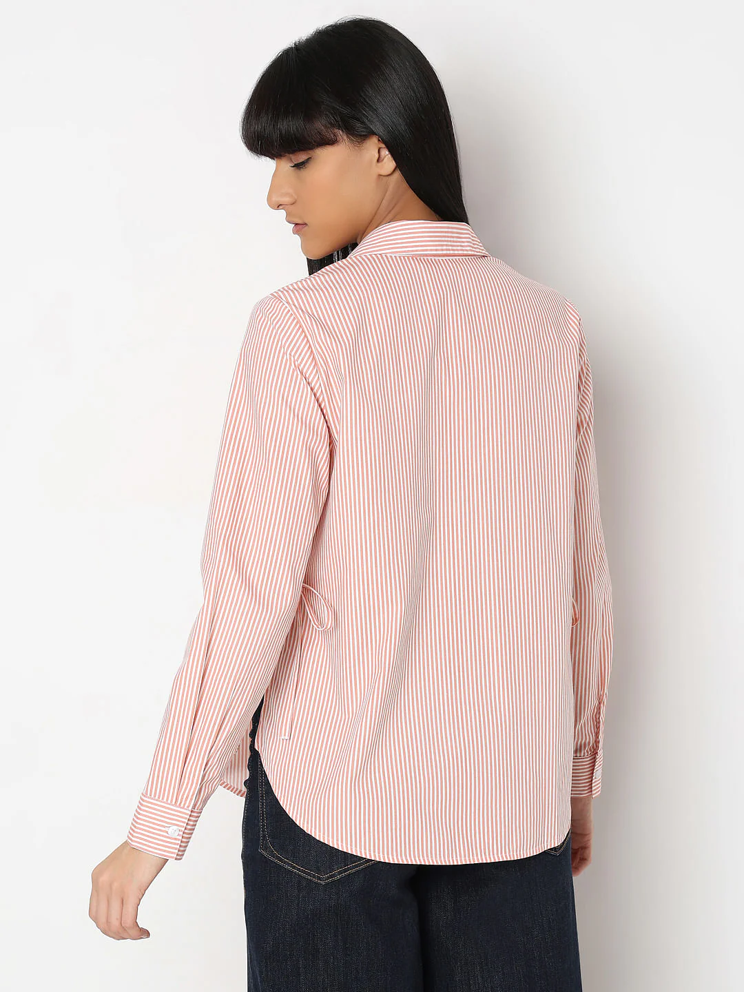 Pink Striped Cotton Shirt - Image 4