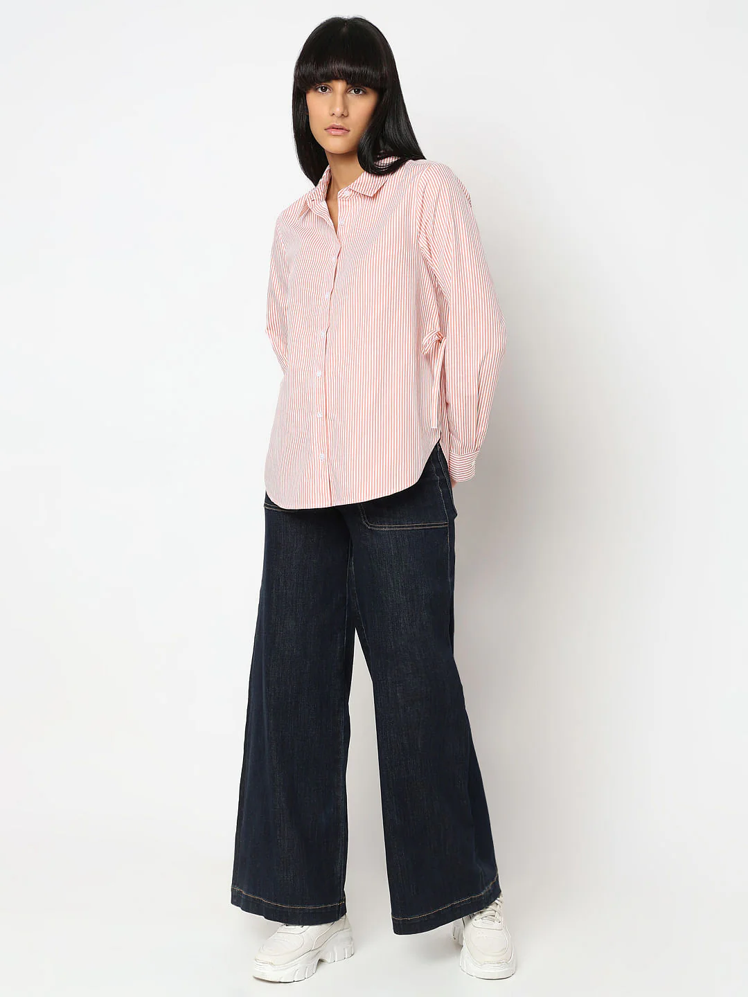 Pink Striped Cotton Shirt - Image 5