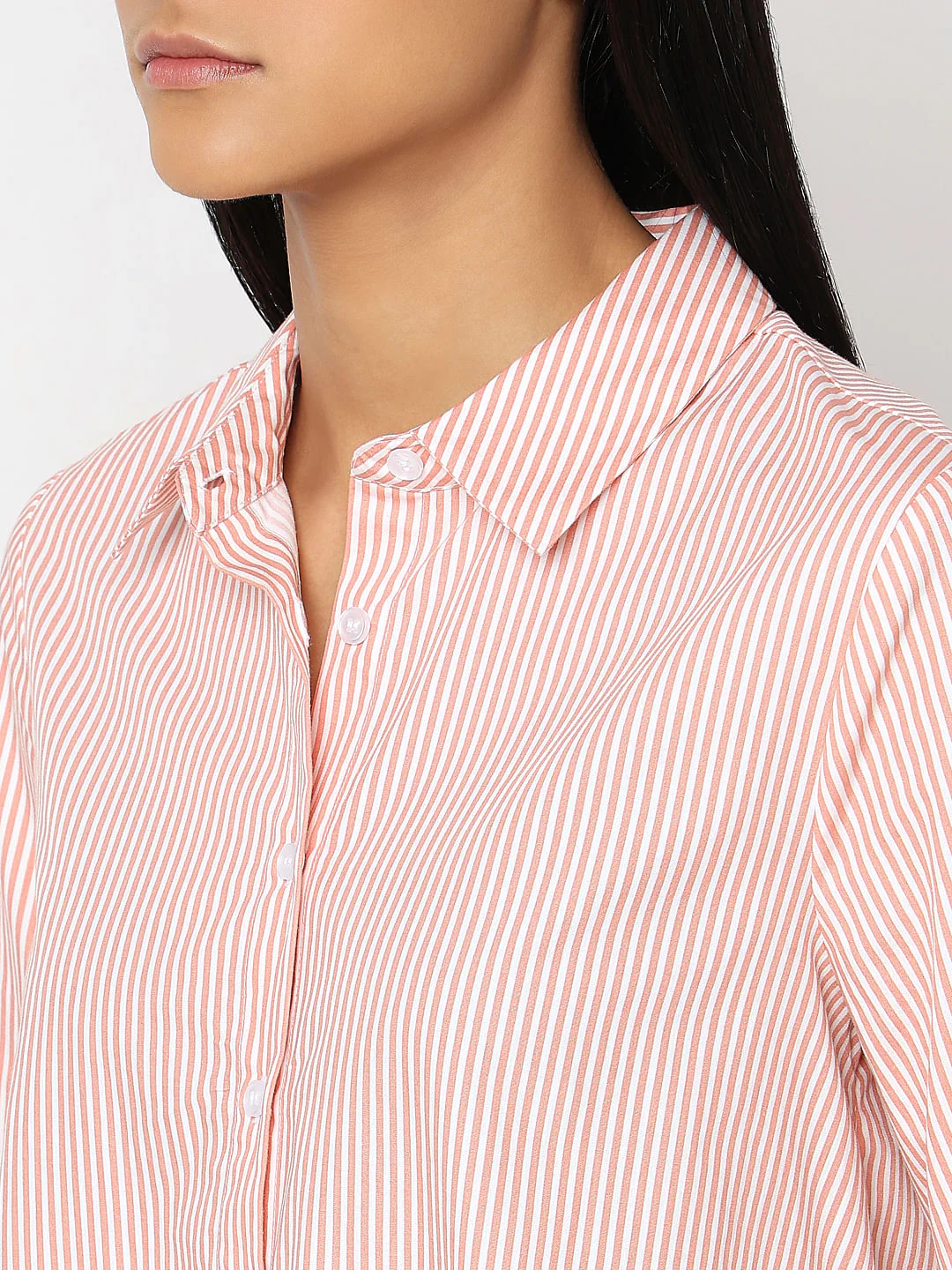 Pink Striped Cotton Shirt - Image 8
