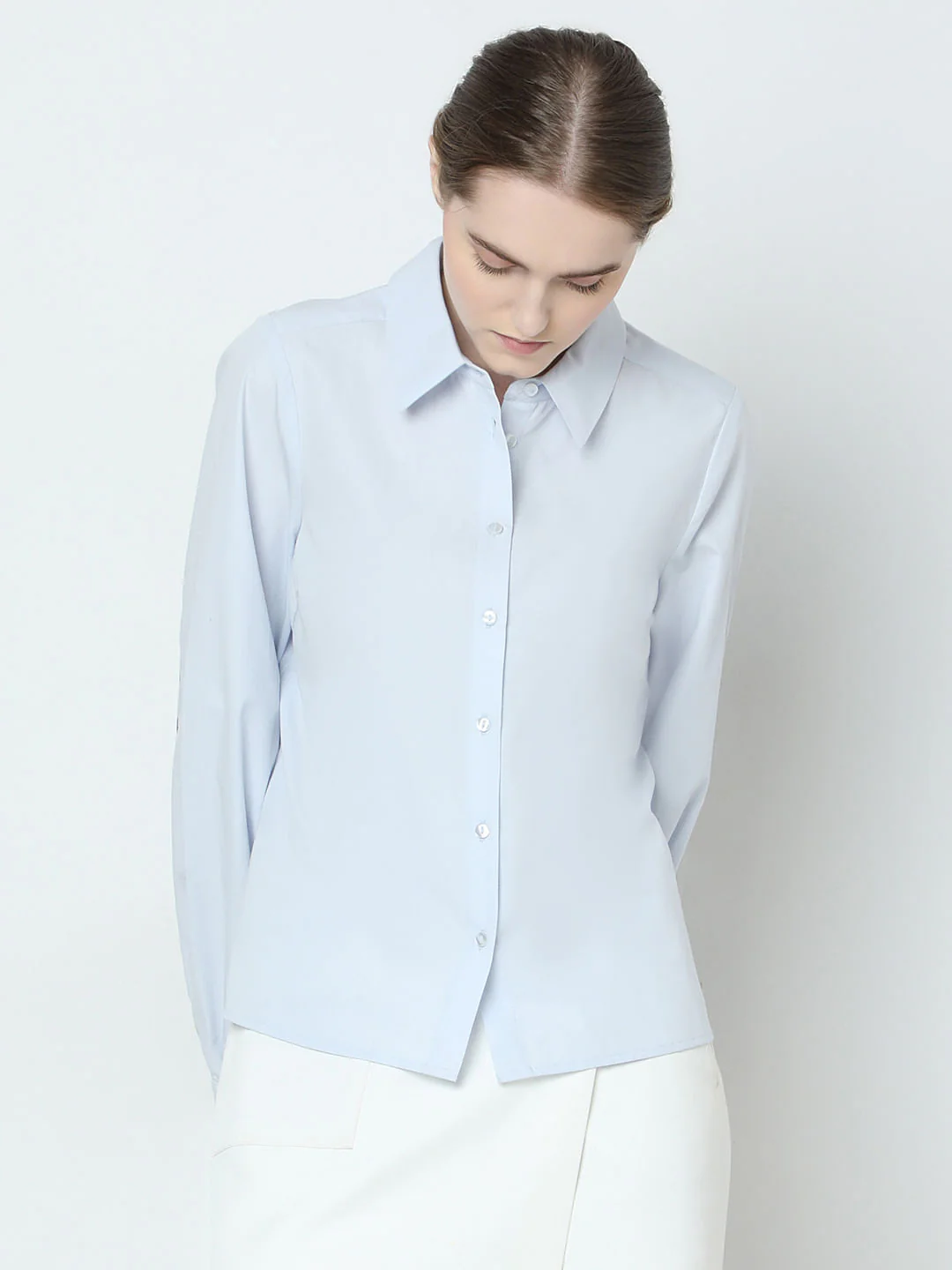 Sky Blue Cotton Shirt - Image 2