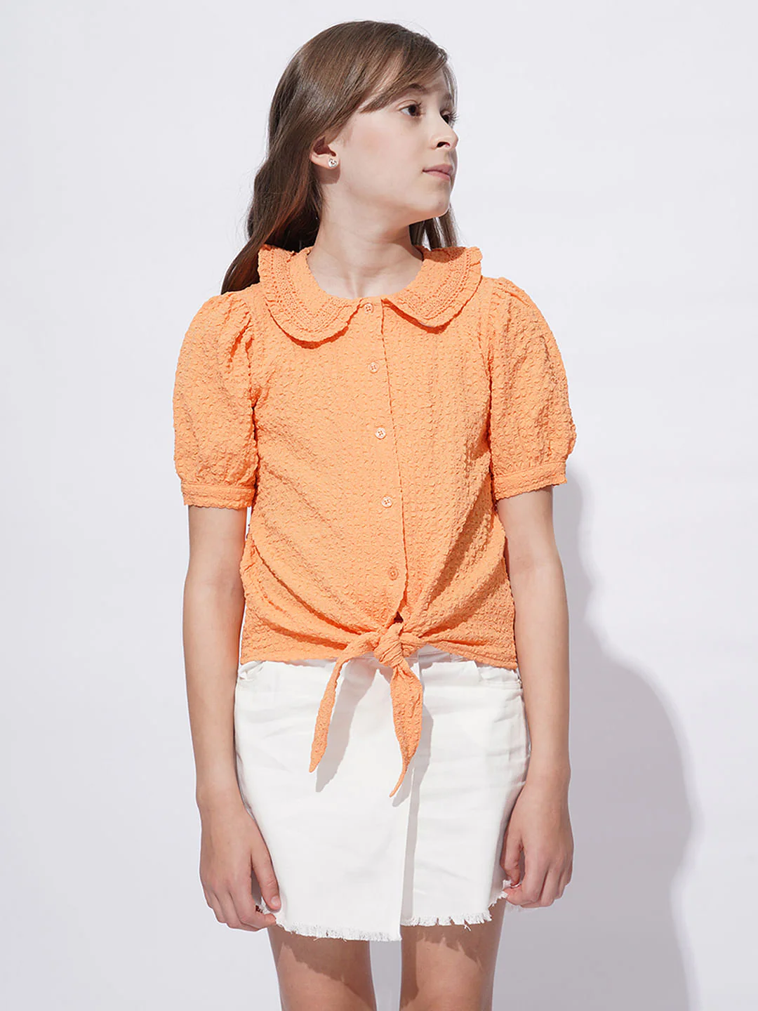 Girls Peach Shirt - Image 2