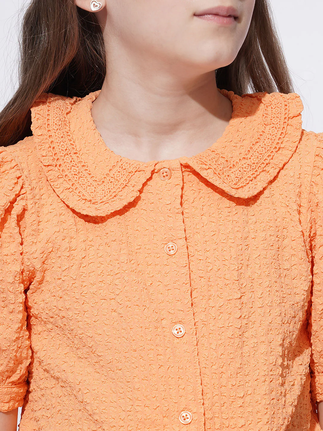 Girls Peach Shirt - Image 4