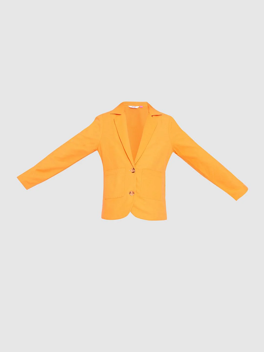 Girls Orange Co-Ord Set Blazer - Image 6