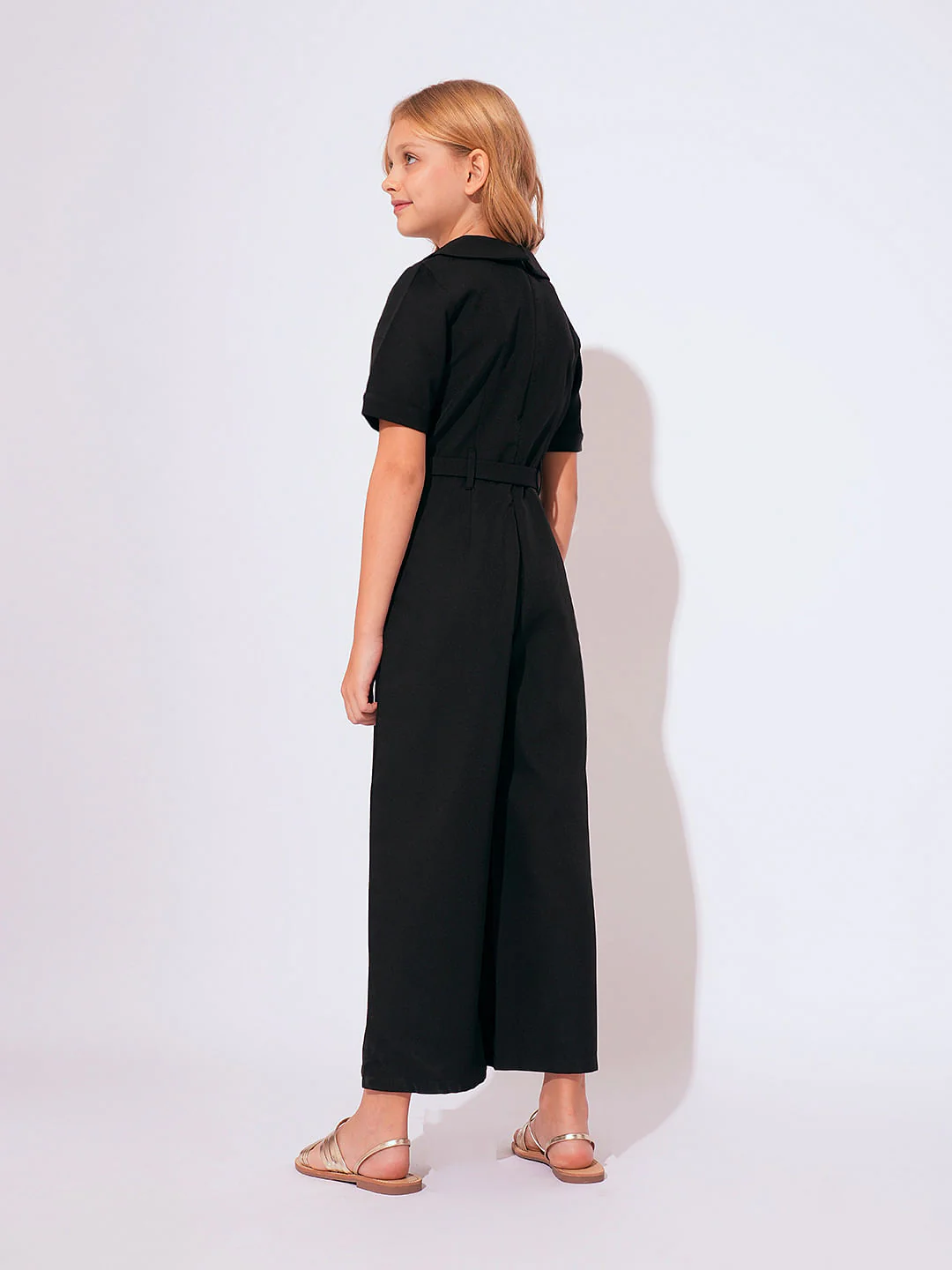 Girls Black Jumpsuit - Image 3