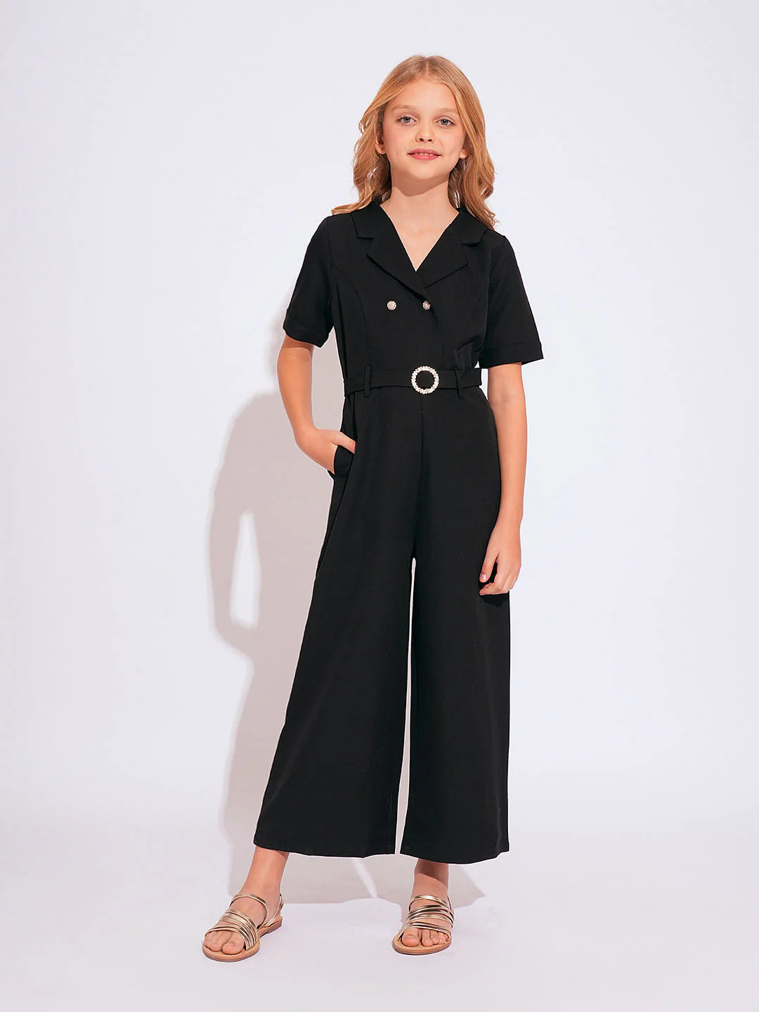 Girls Black Jumpsuit - Image 5
