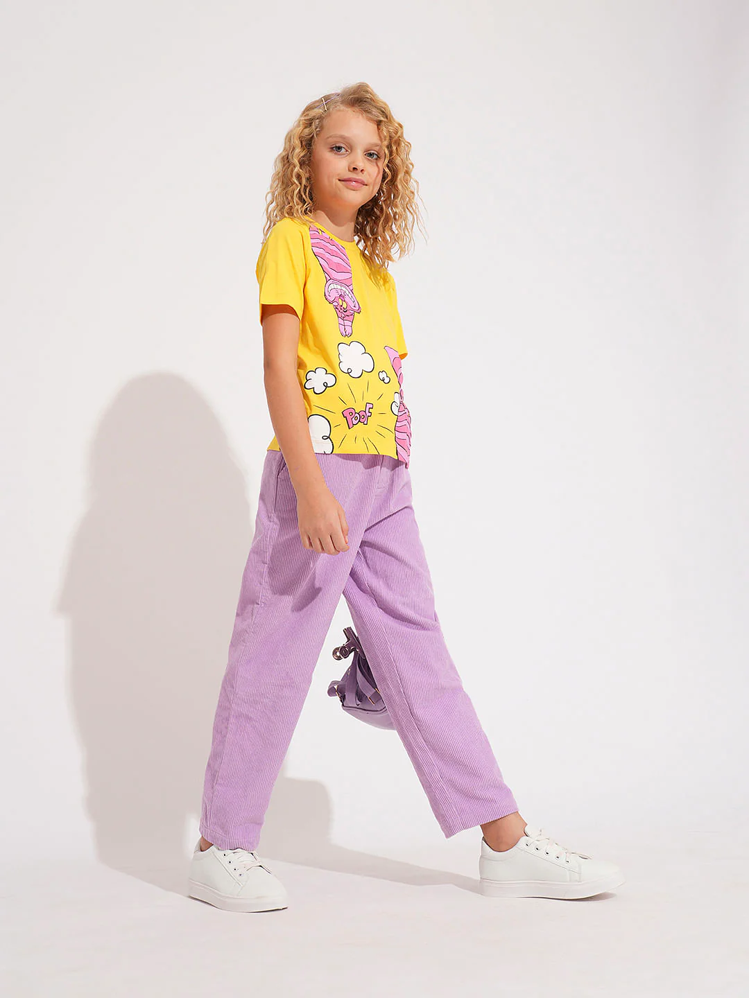 Girls Purple Corduroy Pants