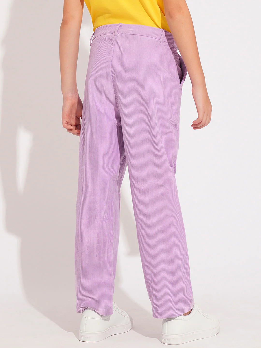Girls Purple Corduroy Pants - Image 3
