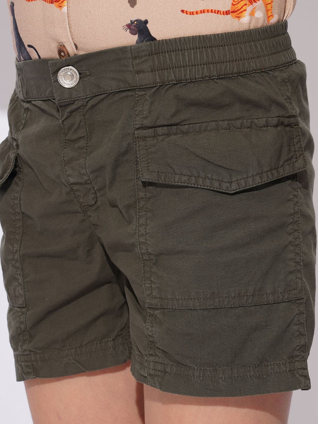 Girls Green Shorts - Image 4