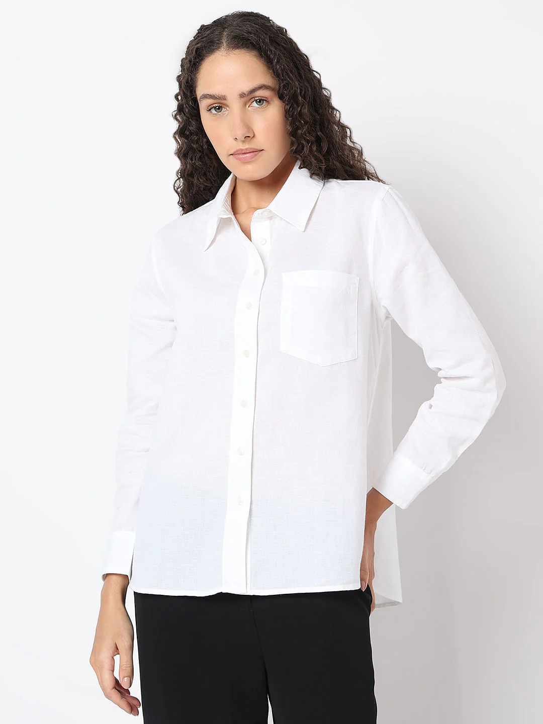 White Full Sleeves Shirt - Image 2
