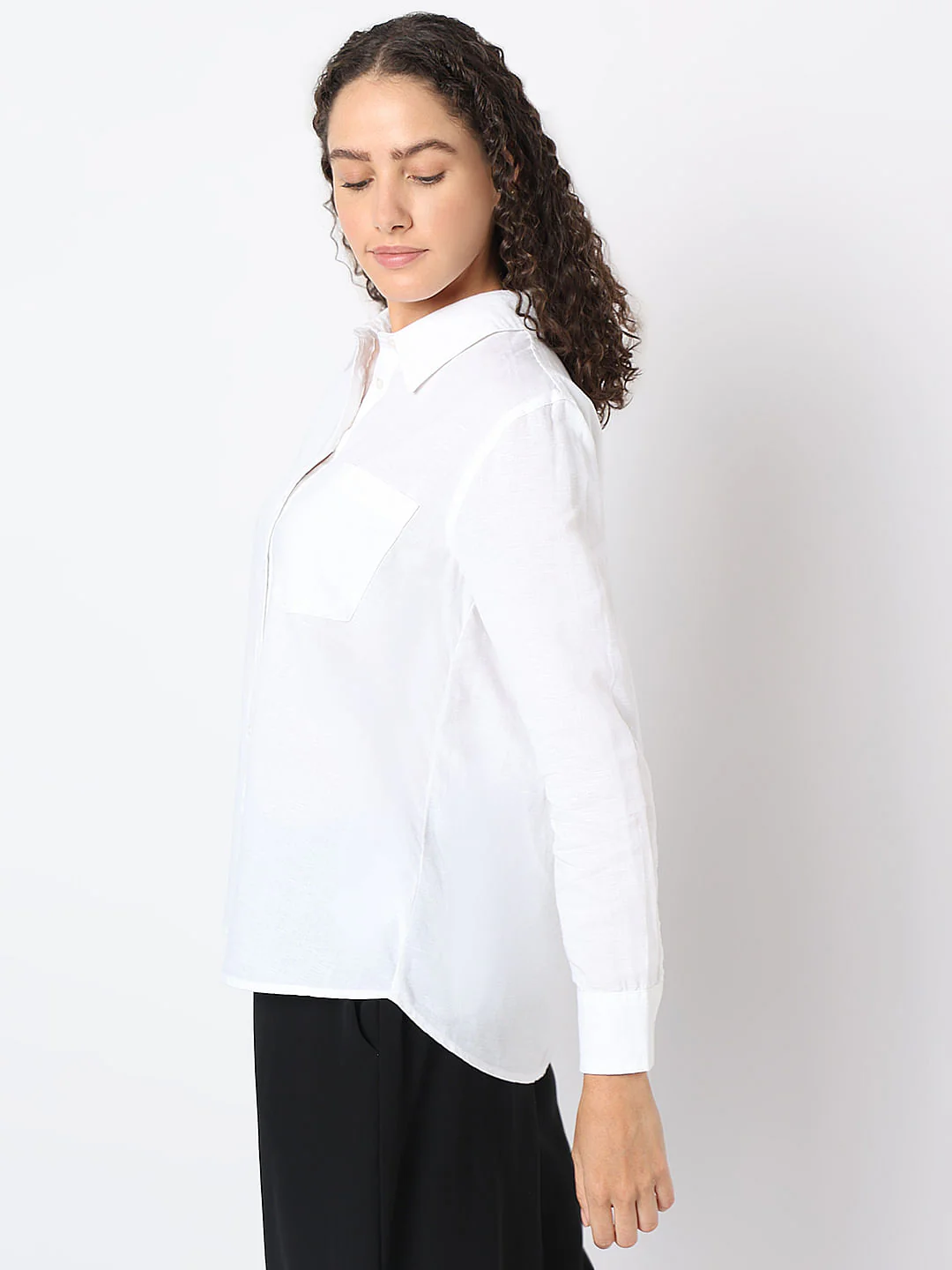 White Full Sleeves Shirt - Image 3