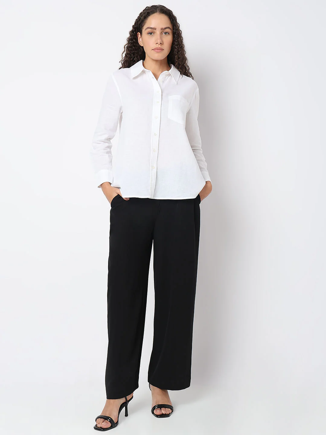 White Full Sleeves Shirt - Image 5