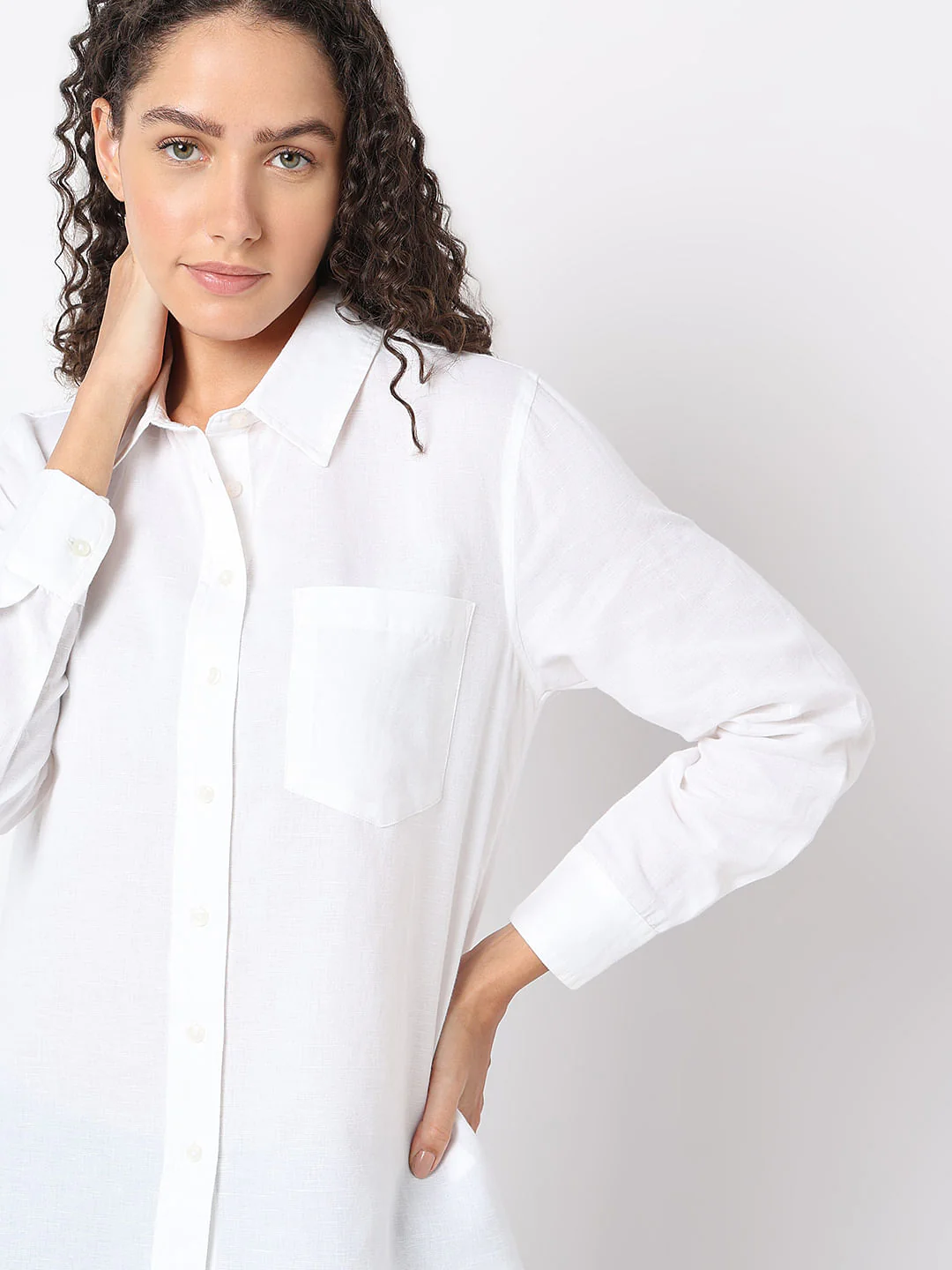 White Full Sleeves Shirt - Image 6