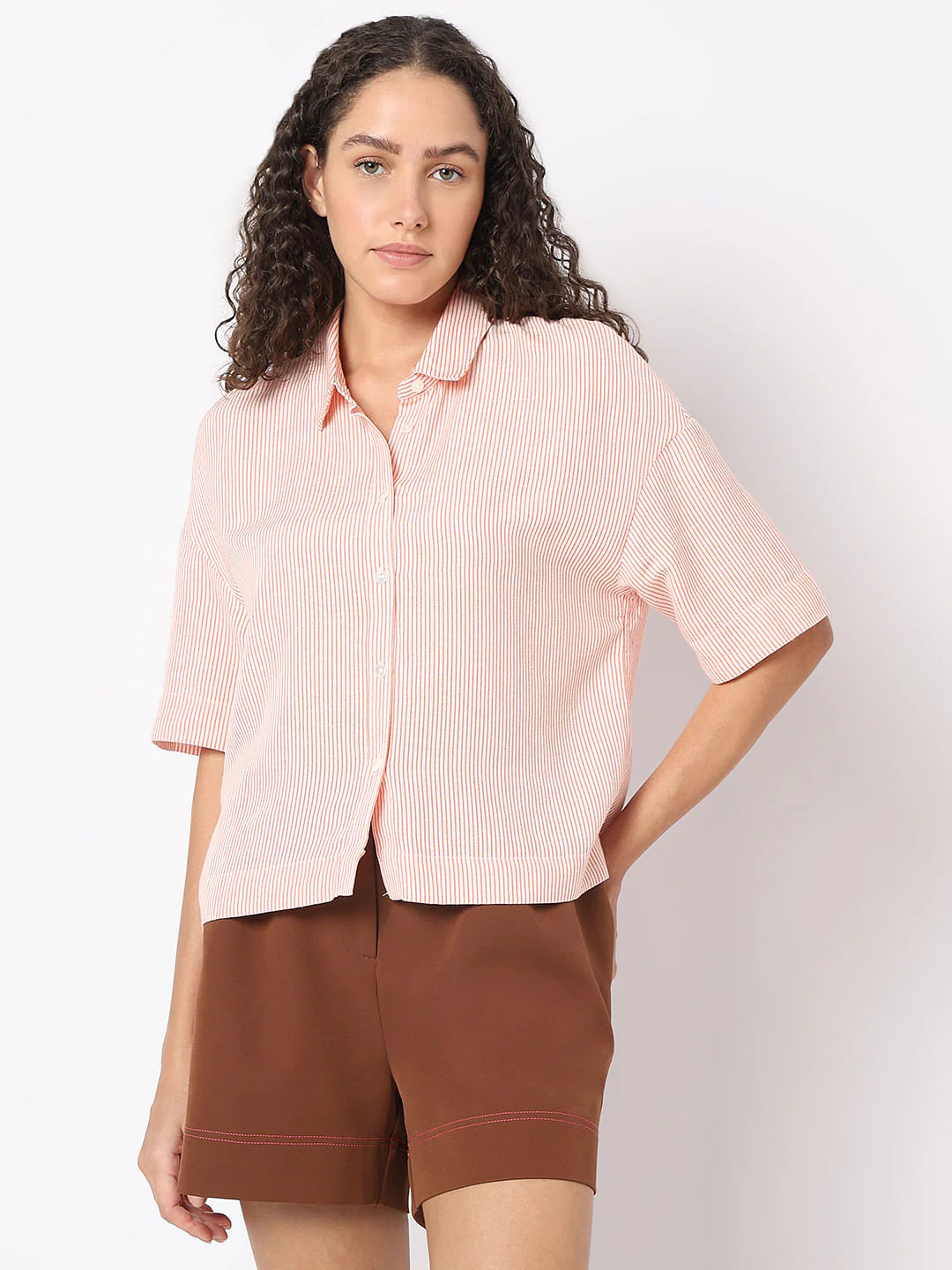 Orange Striped Shirt - Image 2