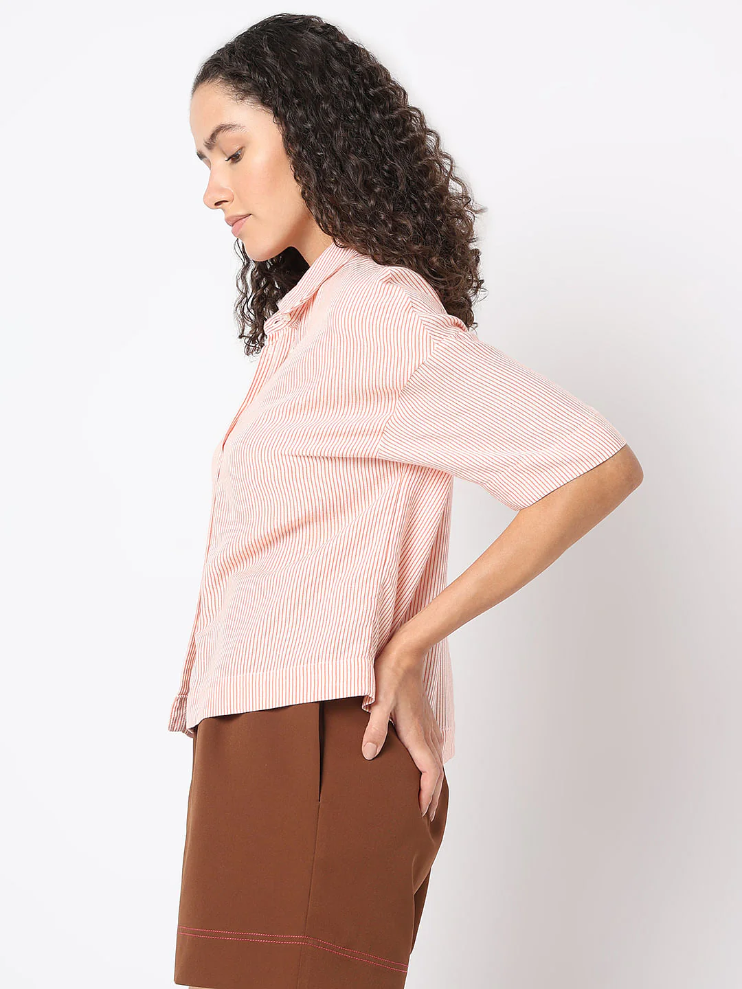 Orange Striped Shirt - Image 3