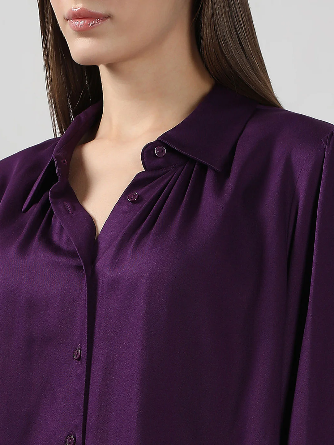 Dark Purple Full Sleeves Shirt - Image 8