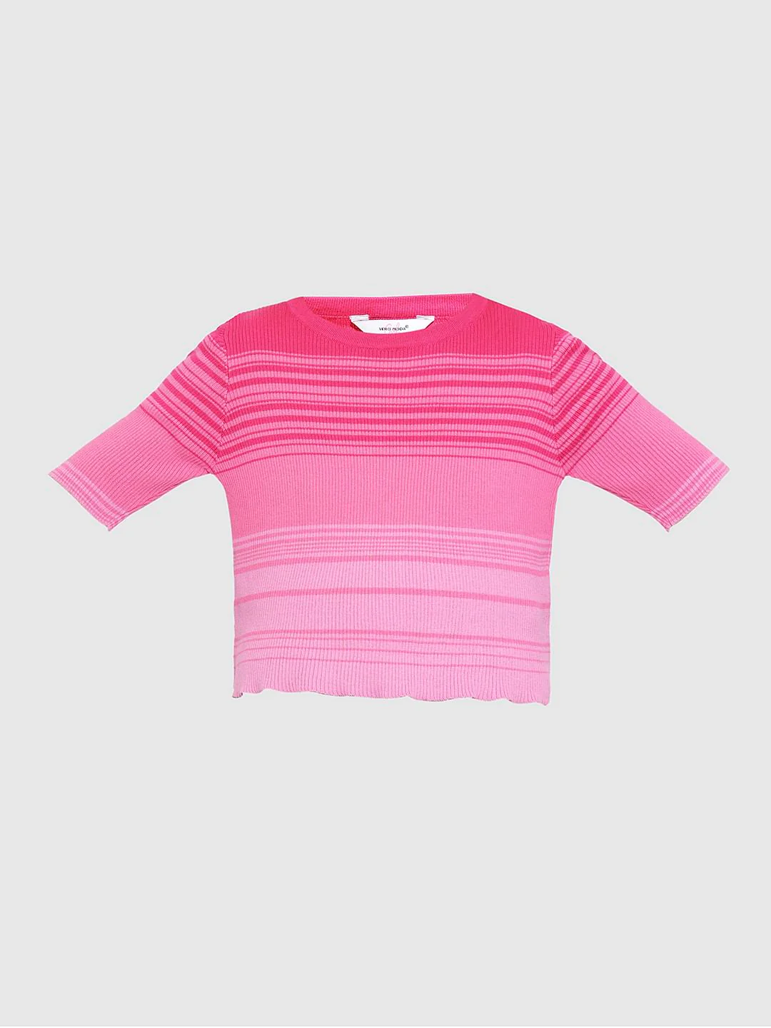Girls Pink Knitted Top - Image 6