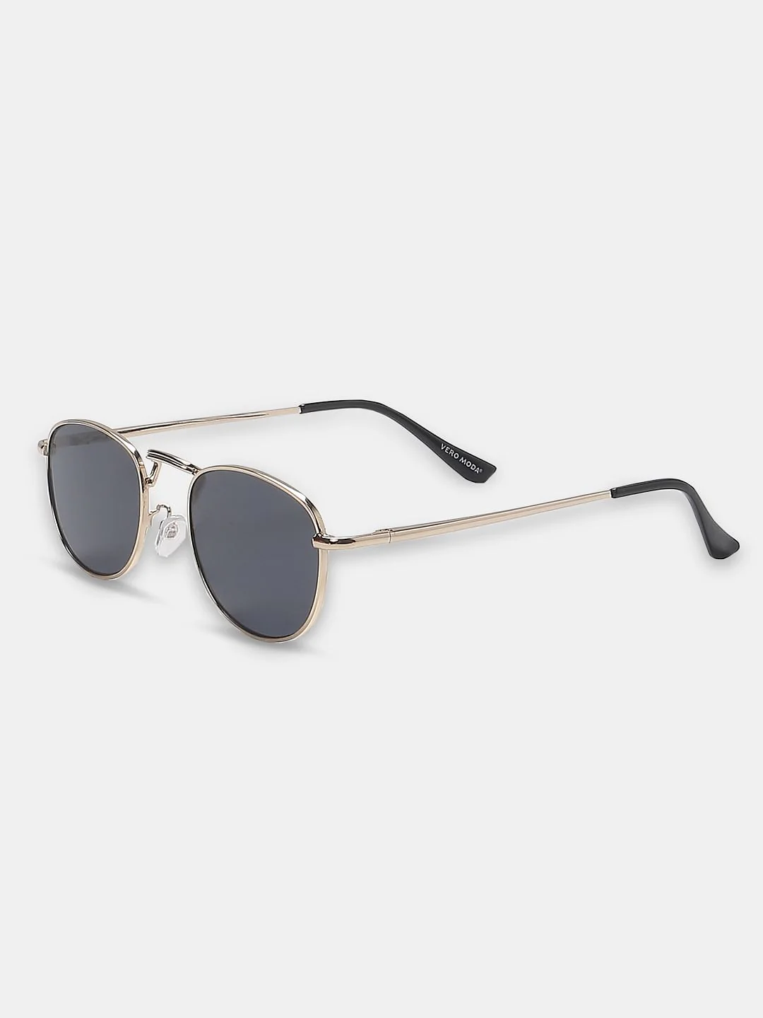 Black Oval Shape Sunglasses - Image 3