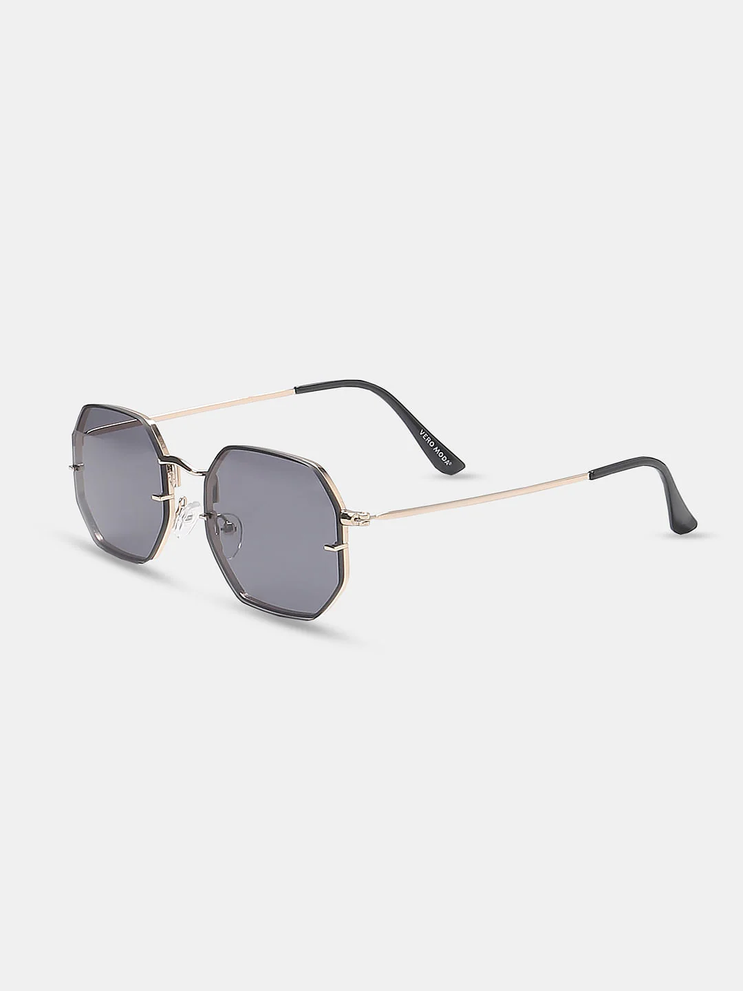 Black Hexagon Sunglasses - Image 3
