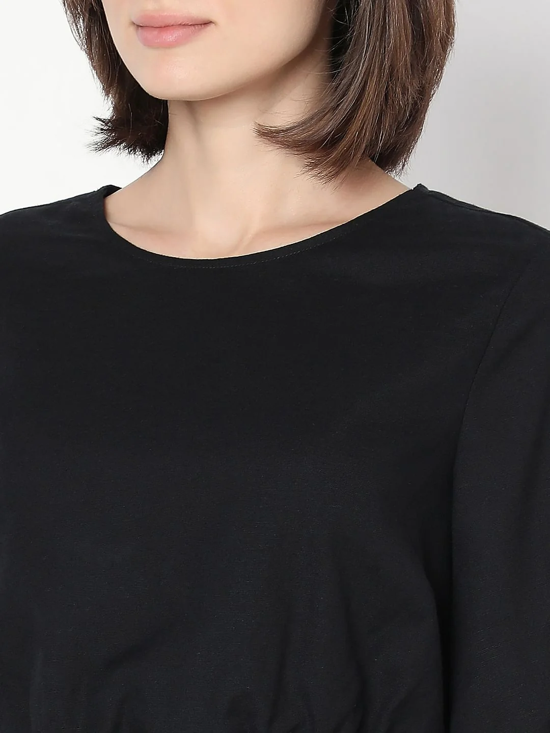 Black Bell Sleeves Dress - Image 8