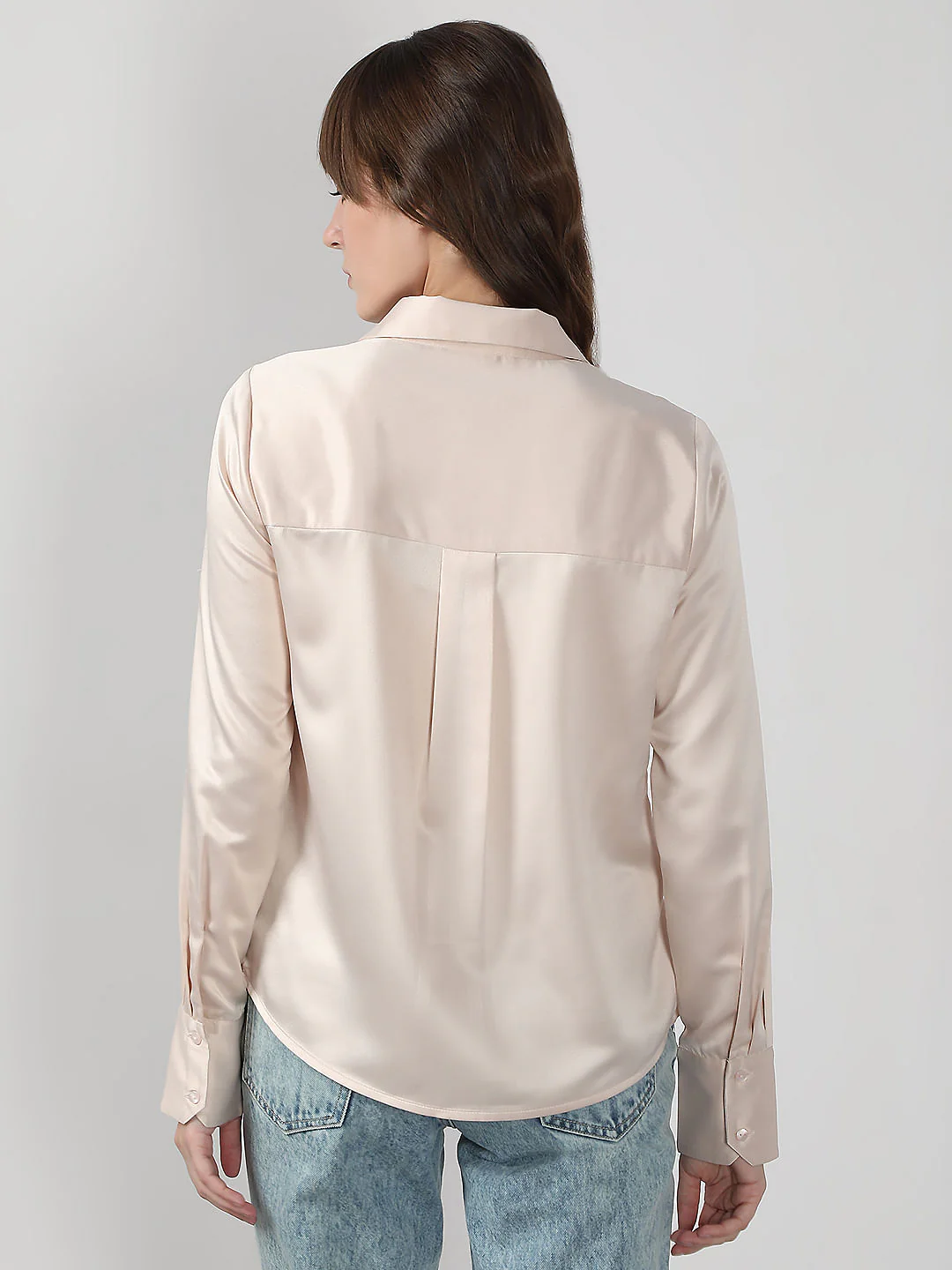 Light Beige Full Sleeves Shirt - Image 4