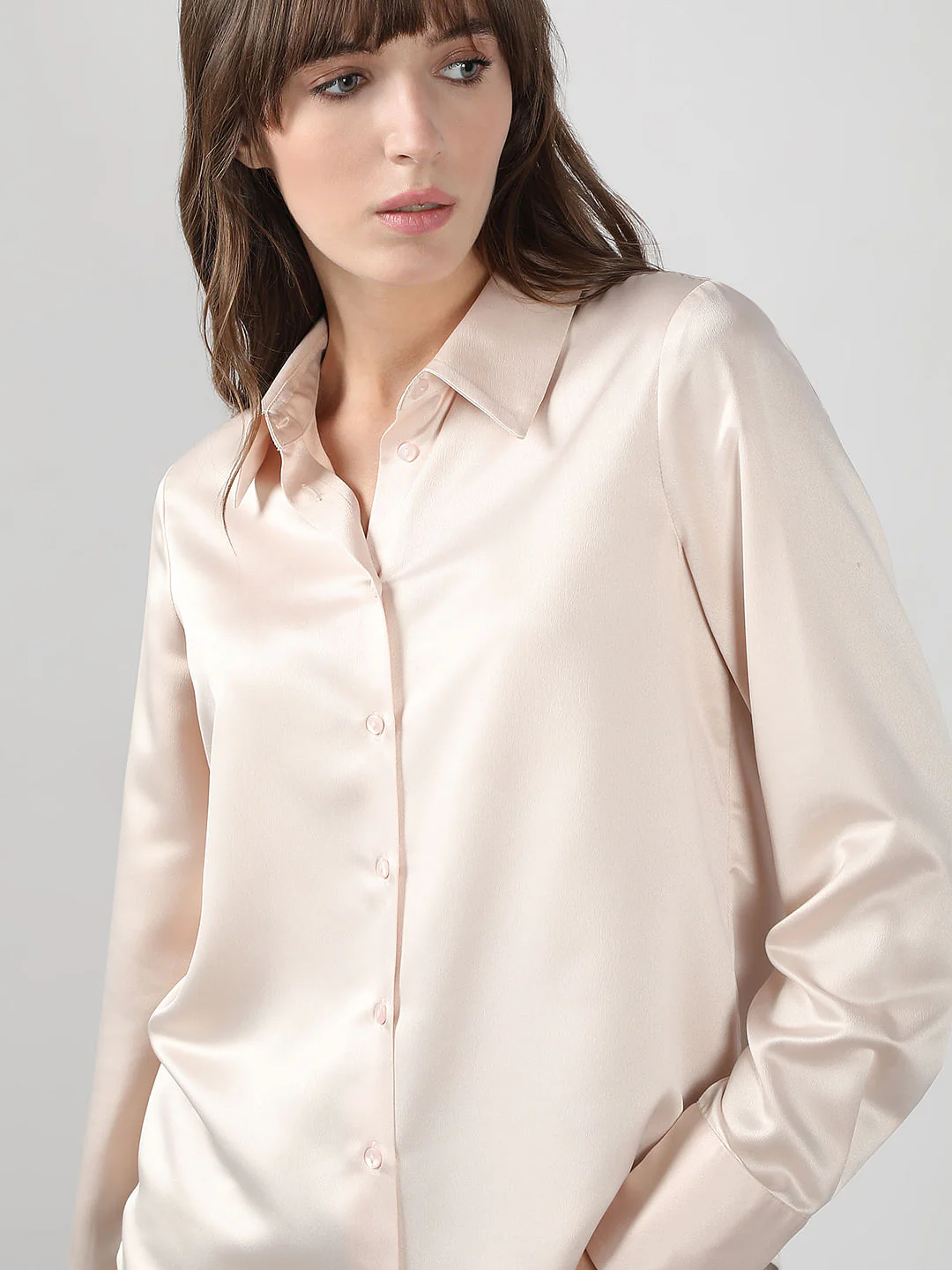 Light Beige Full Sleeves Shirt - Image 6