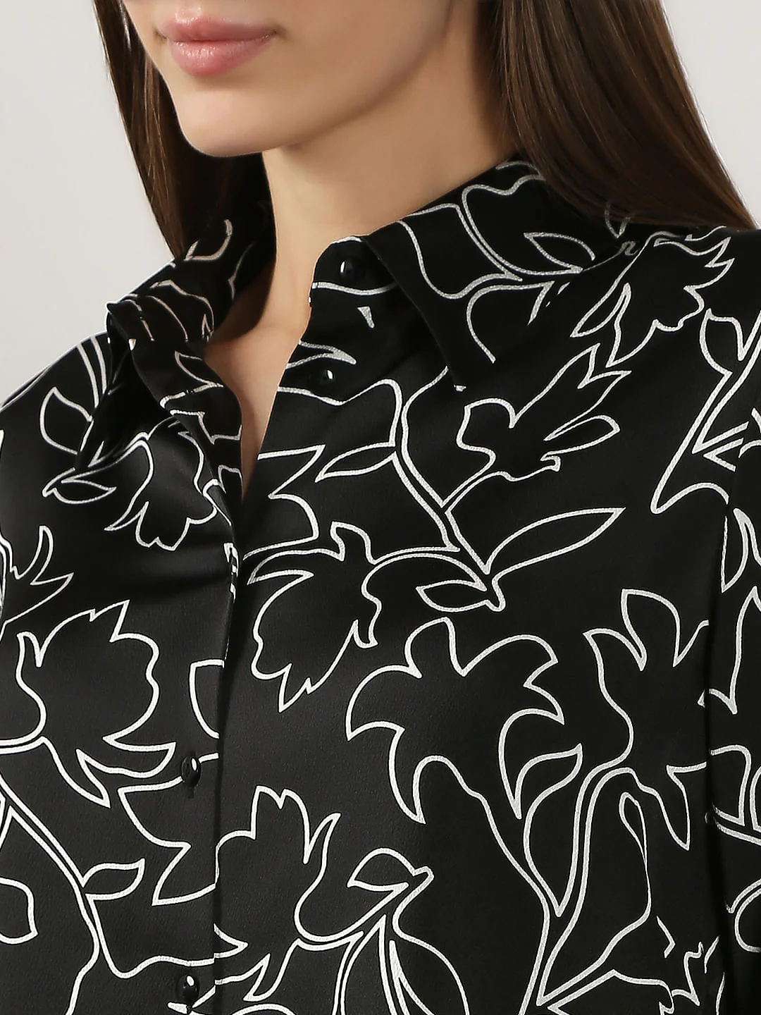 Black Printed Shirt - Image 8