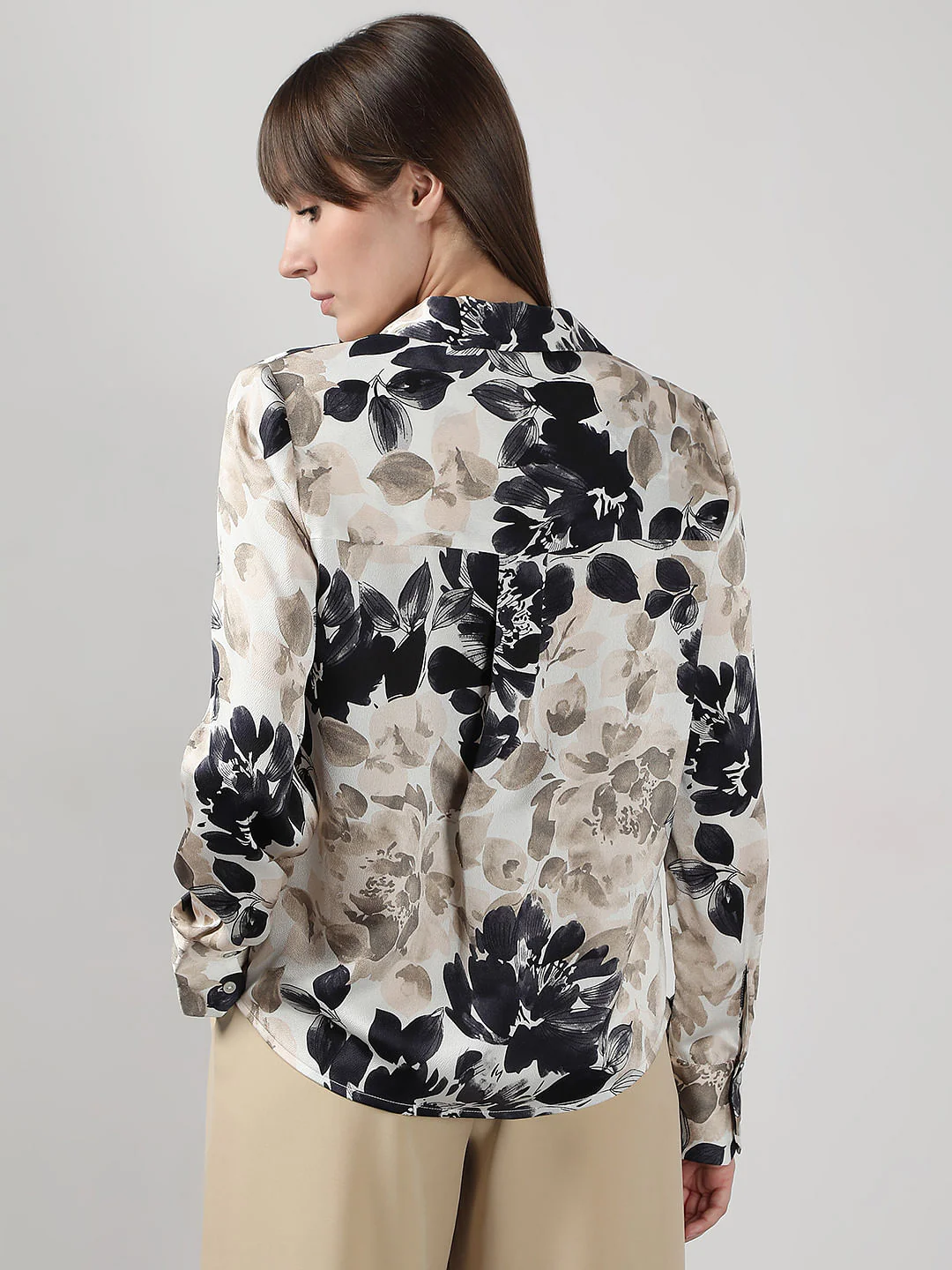 Beige Floral Shirt - Image 4