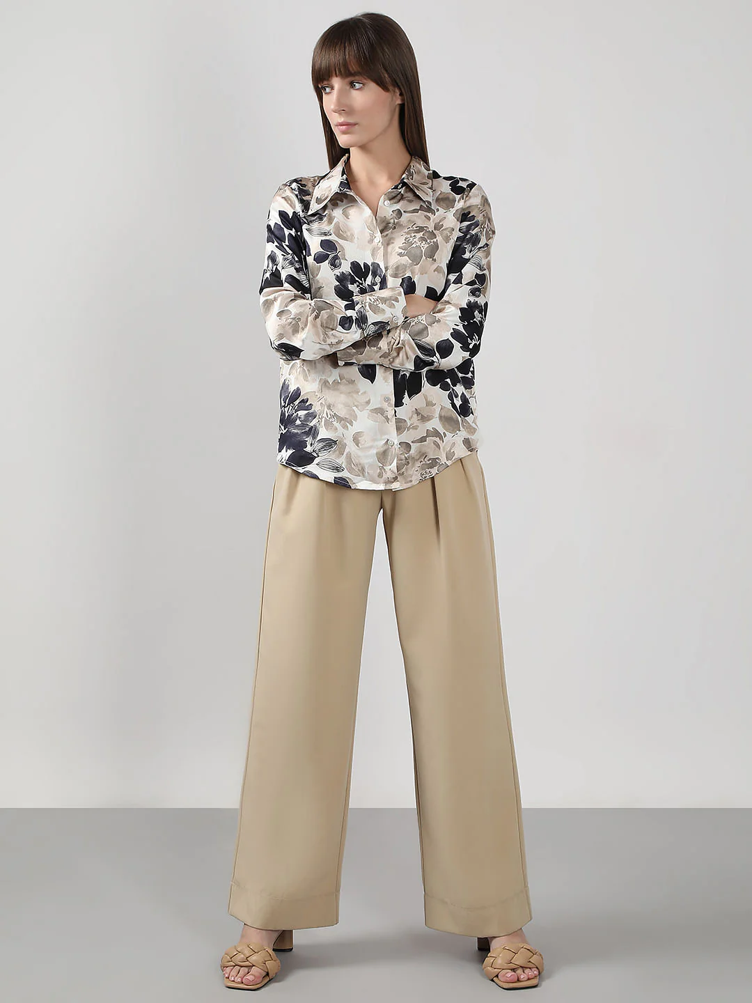 Beige Floral Shirt - Image 5