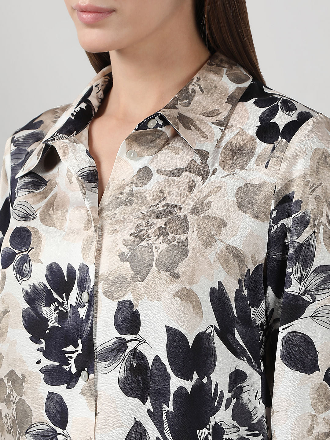 Beige Floral Shirt - Image 8