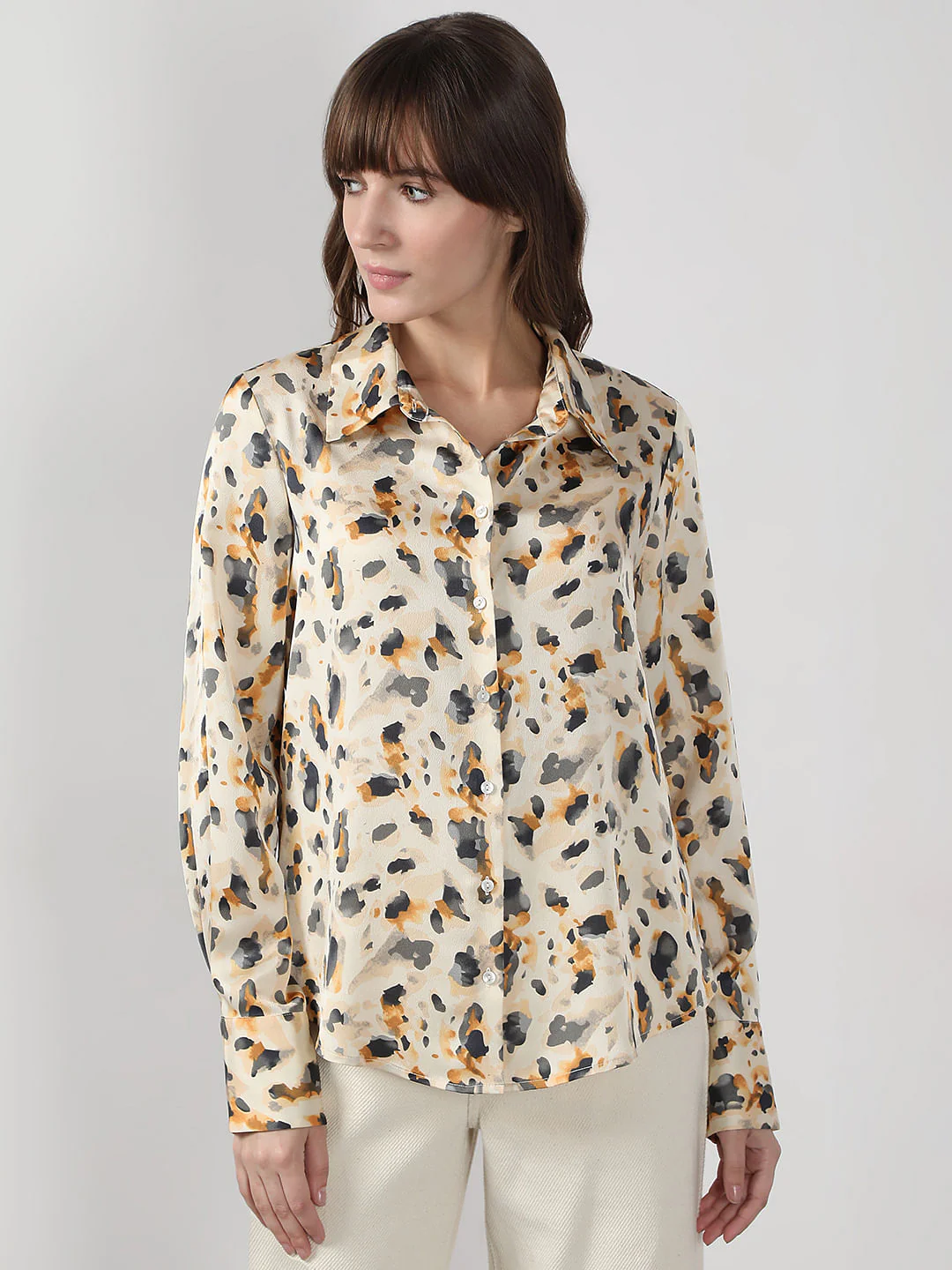 White Animal Print Shirt - Image 2