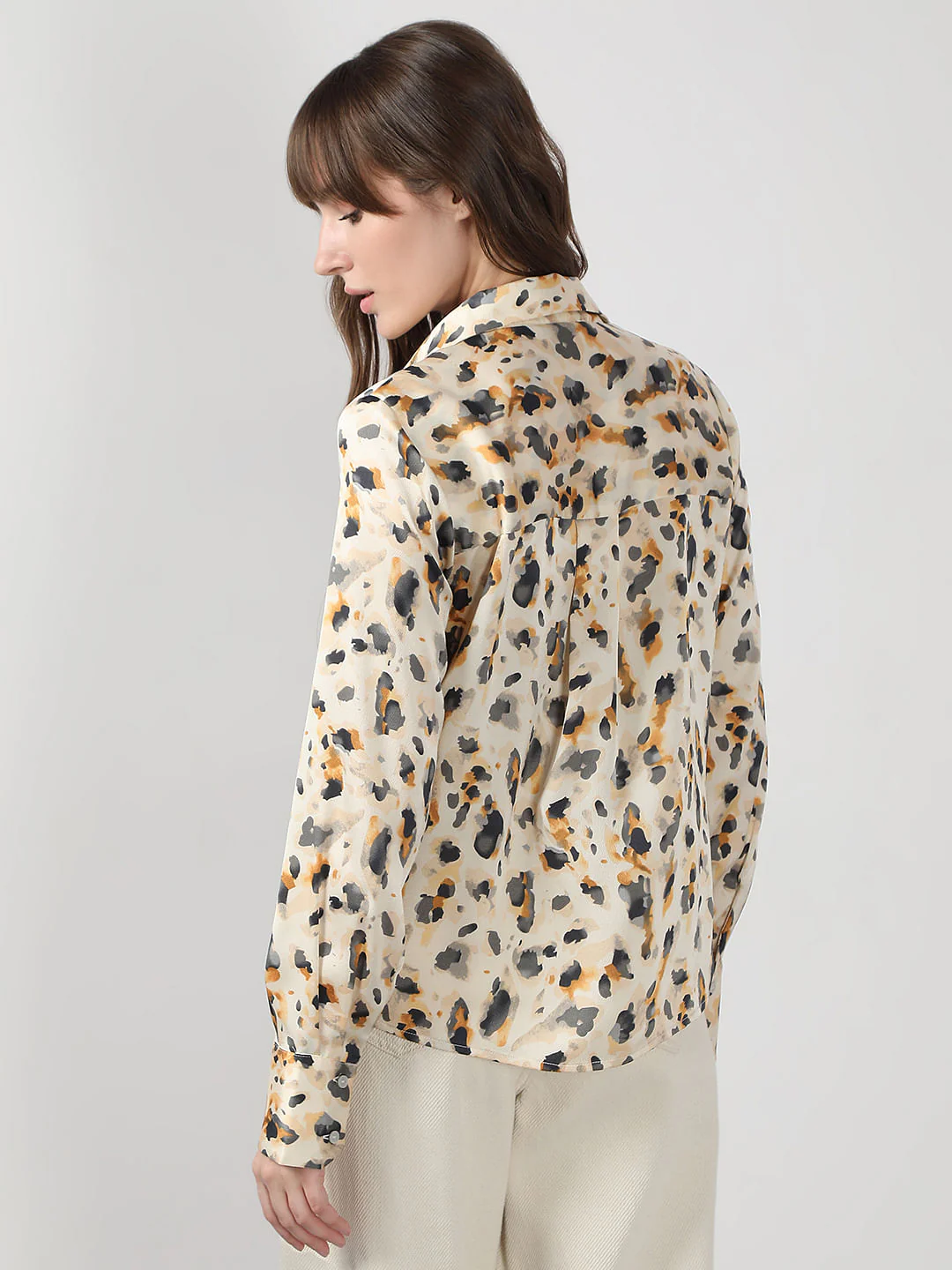 White Animal Print Shirt - Image 4