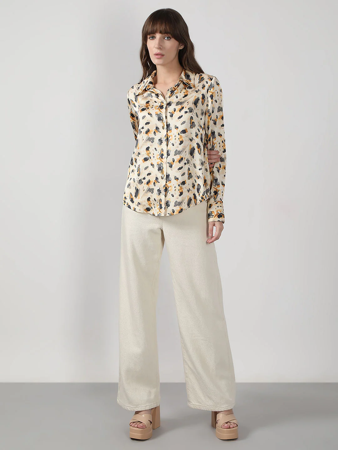 White Animal Print Shirt - Image 5