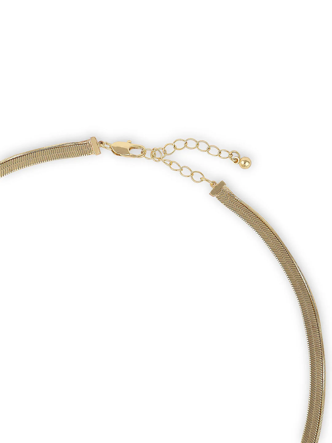 Gold Flat Chain Necklace - Image 4