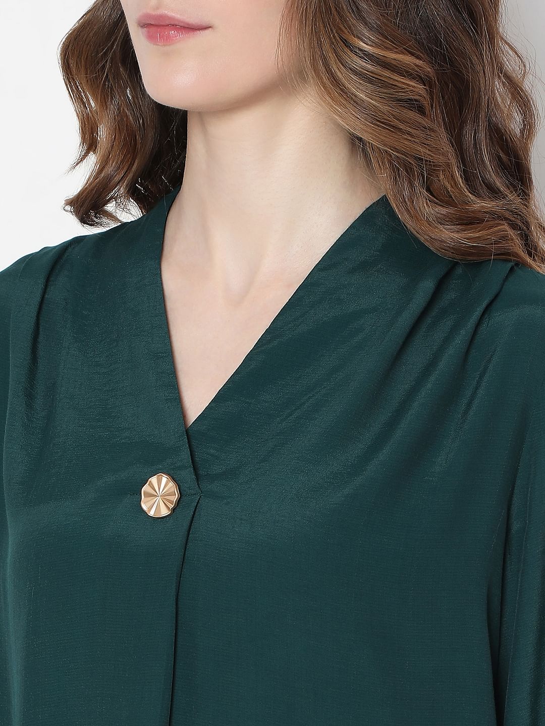 Dark Green Full Sleeves Top - Image 8