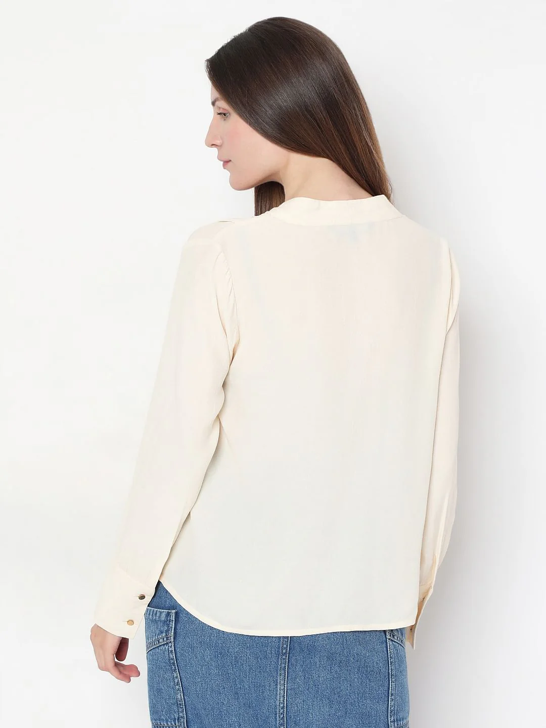 Beige Full Sleeves Top - Image 4