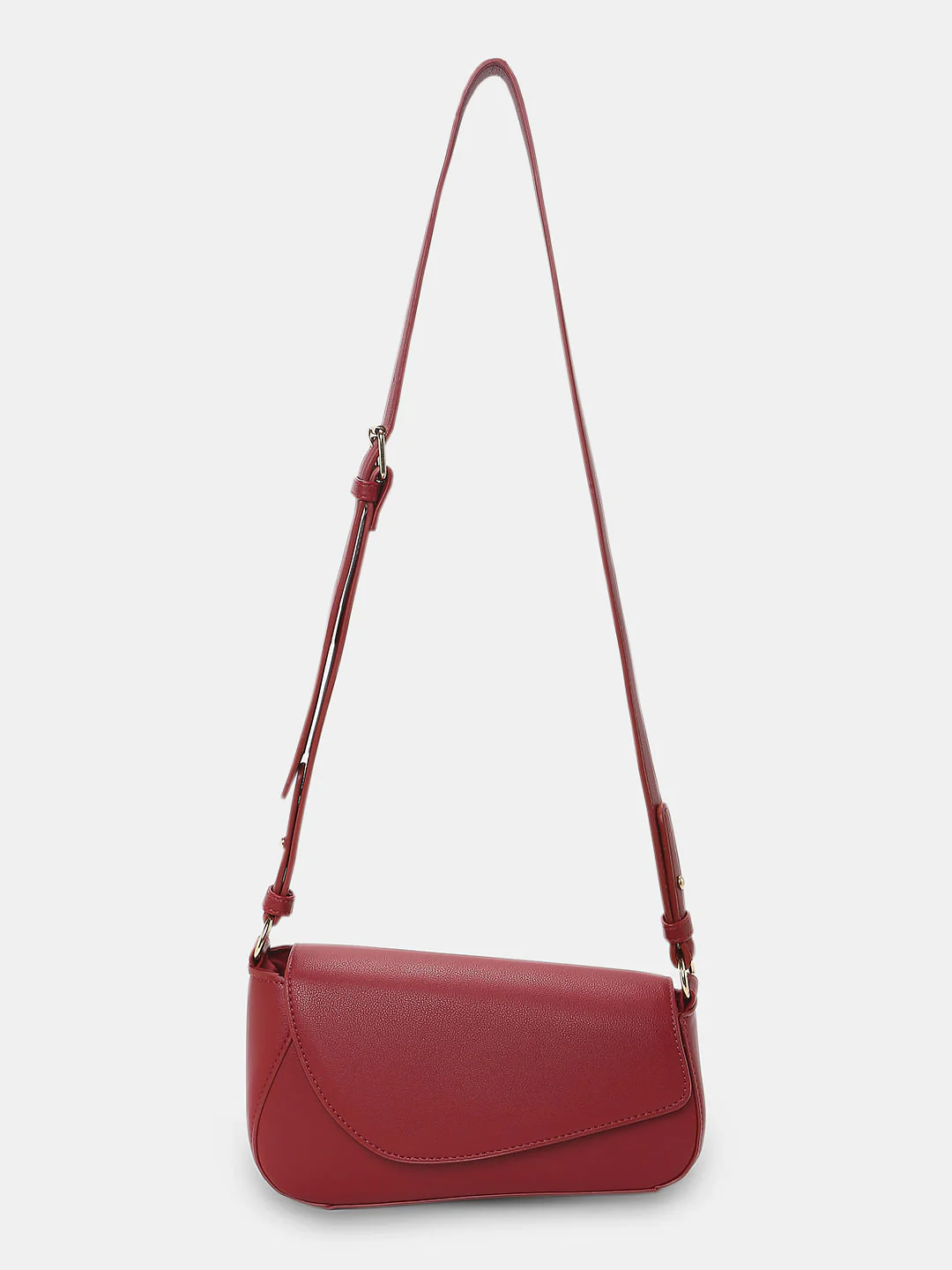 Red Asymmetric Sling Bag - Image 2