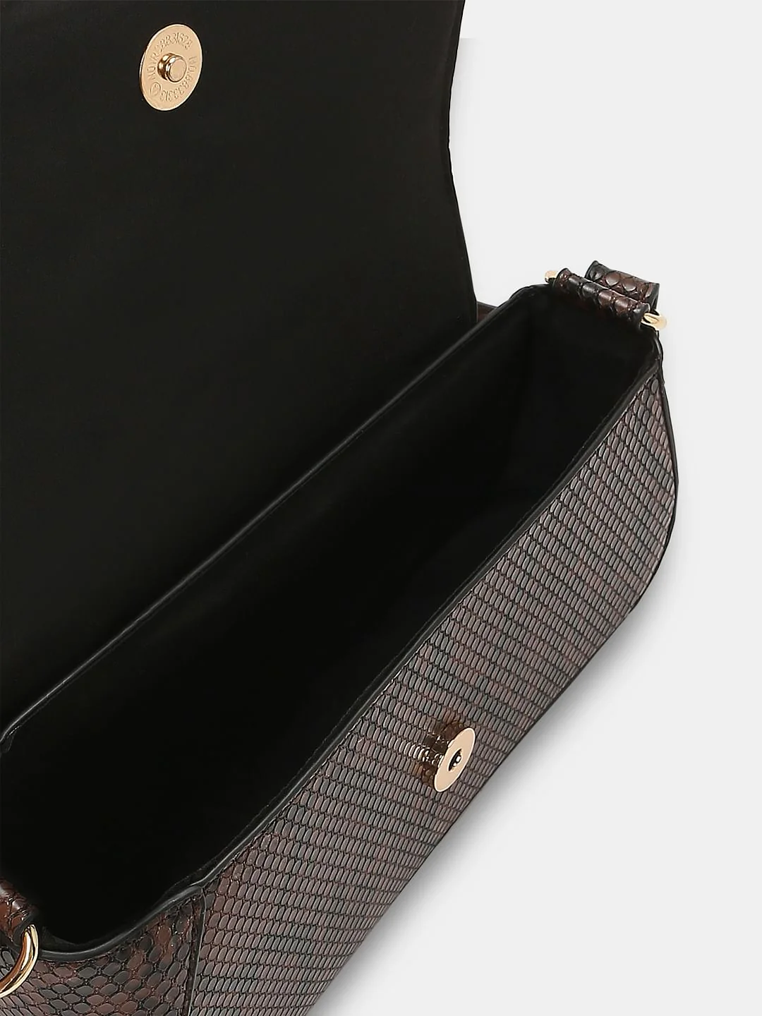 Brown Animal Print Asymmetric Sling Bag - Image 4