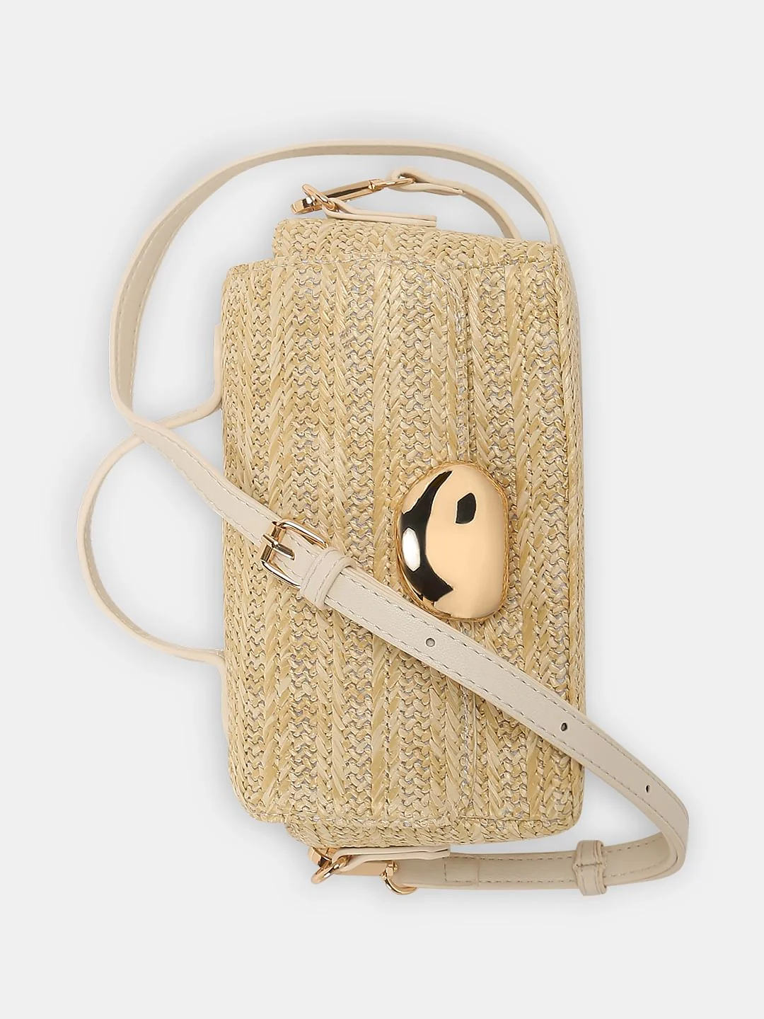 Beige Sling Bag - Image 6