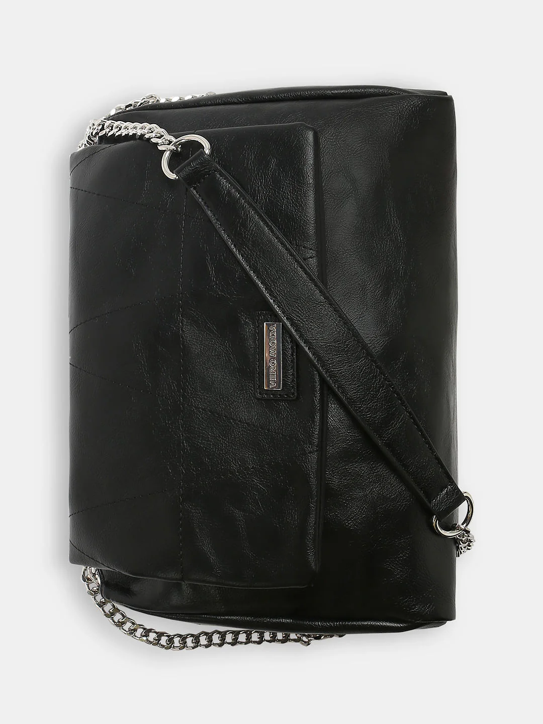 Black Pu Sling Bag - Image 6