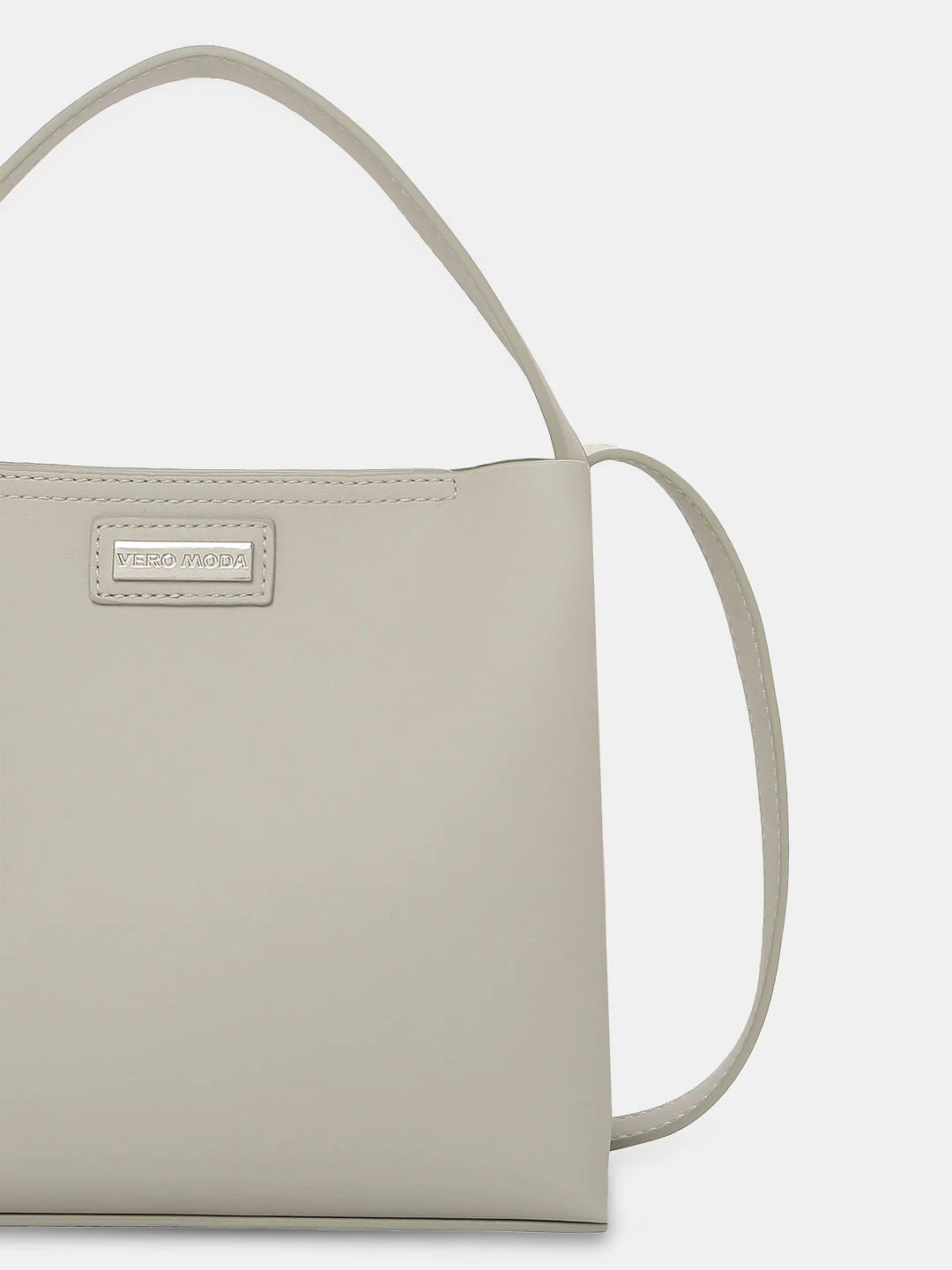 White Pu Small Handbag - Image 4