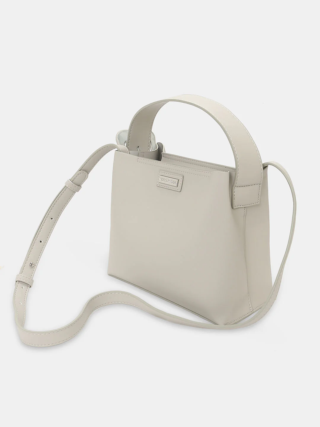 White Pu Small Handbag - Image 6
